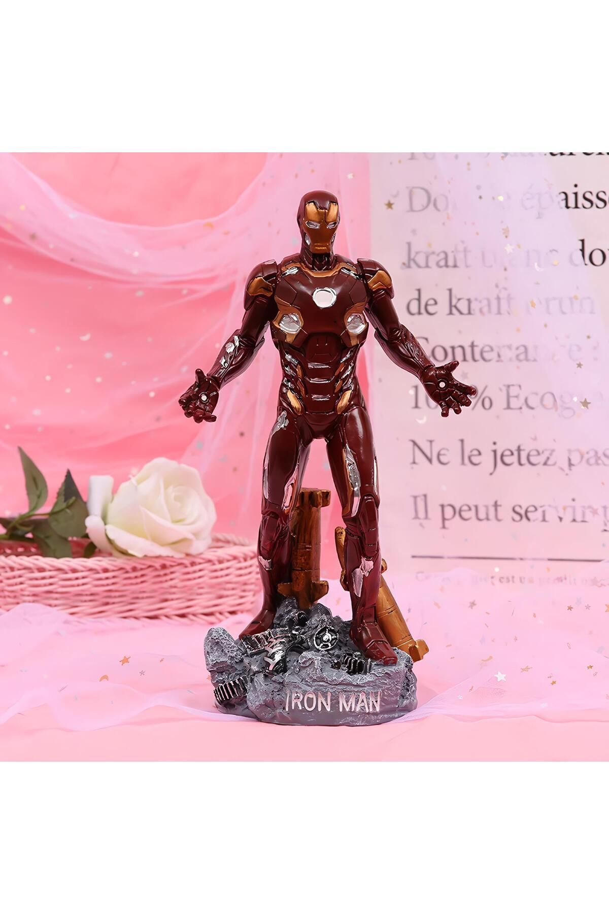 Elioure Renkli Iron Man Tony Stark Avengers Figür Dekoratif ve Hediye Koleksiyonu