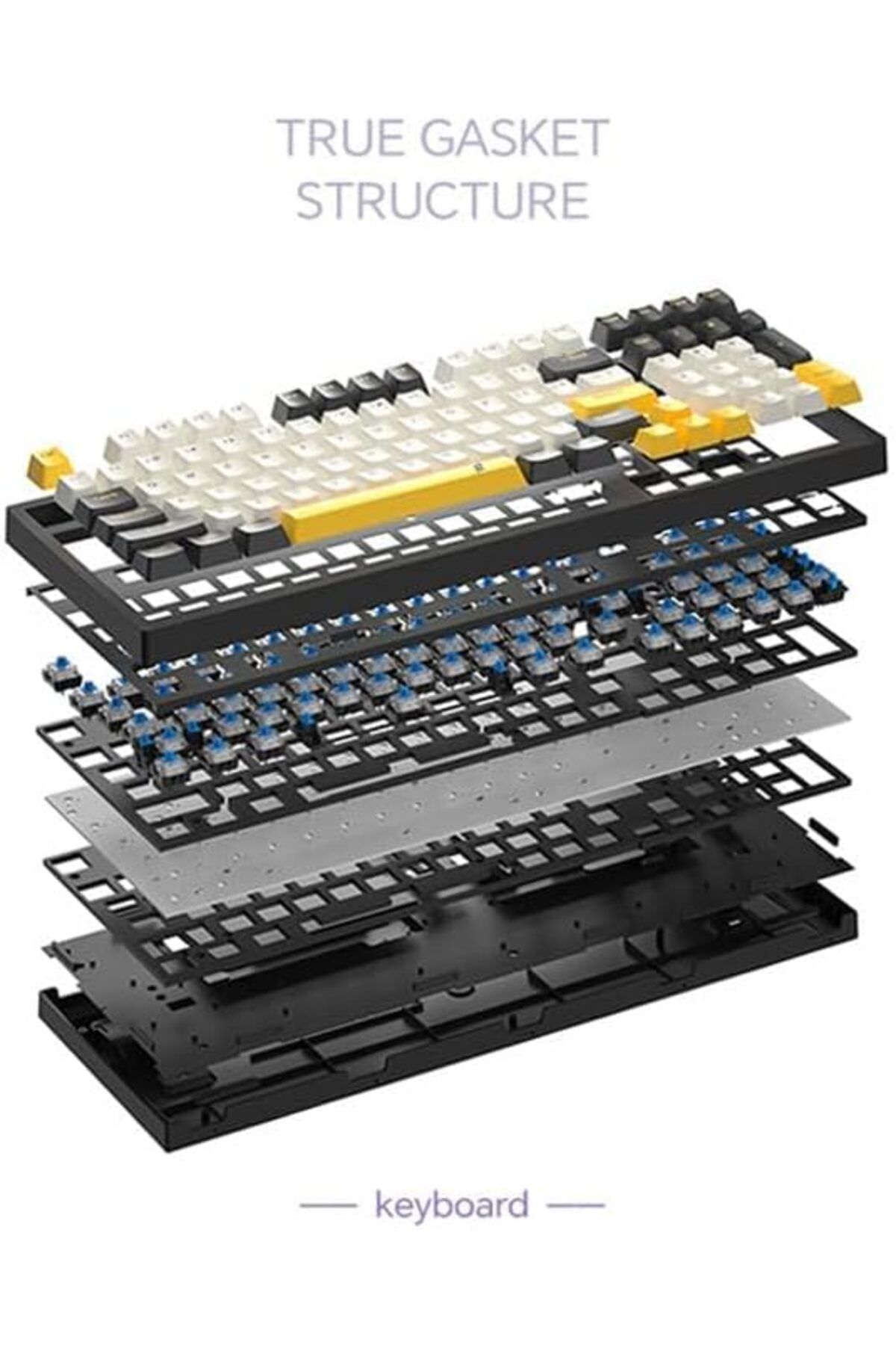 ROCK POW-97 Keys Arabic English Mechanical Gaming Keyboard 5