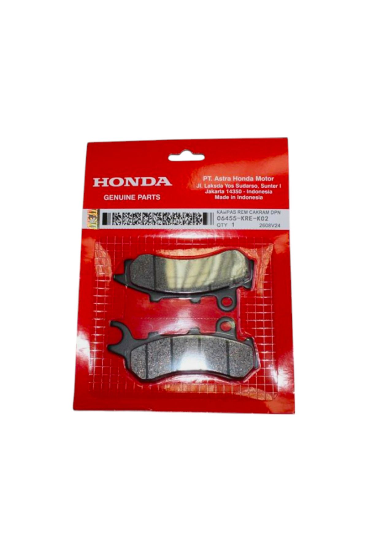 Motobir Ön Fren Balatası 06455-KRE-K02 Honda Pcx 125 2018-2020