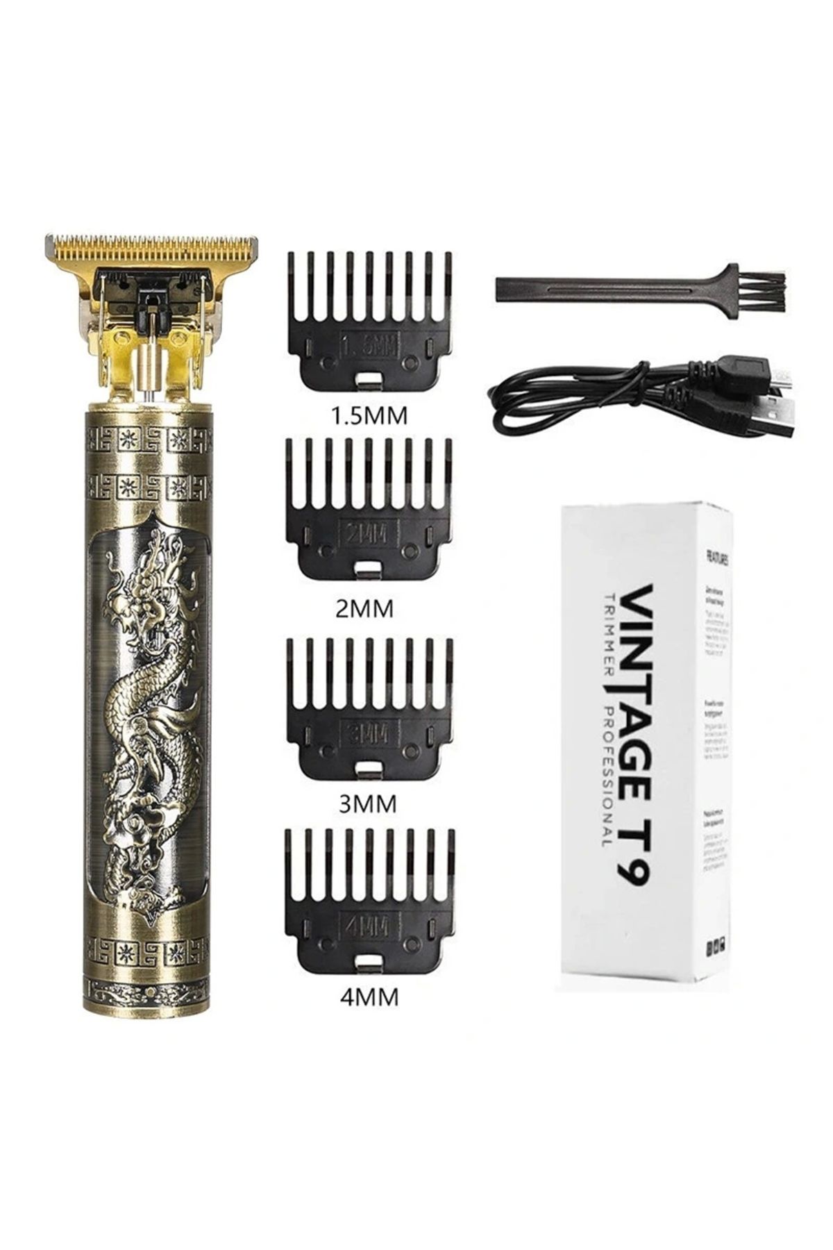 shopwave VINTAGE T9 ŞARJLI SAÇ SAKAL KESME MAKİNESİ (5047)