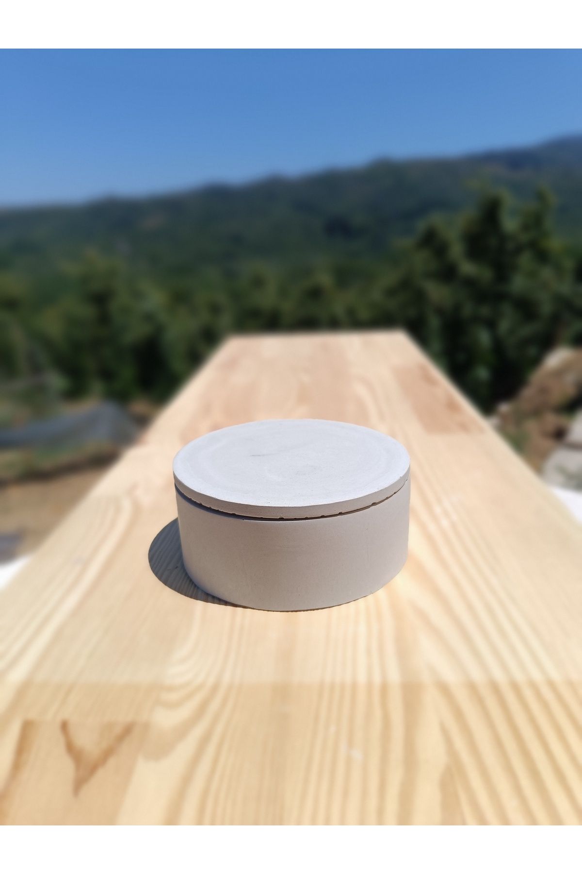 DemCey Home Taş Kase Çerezlik Kapaklı Oval Kutu