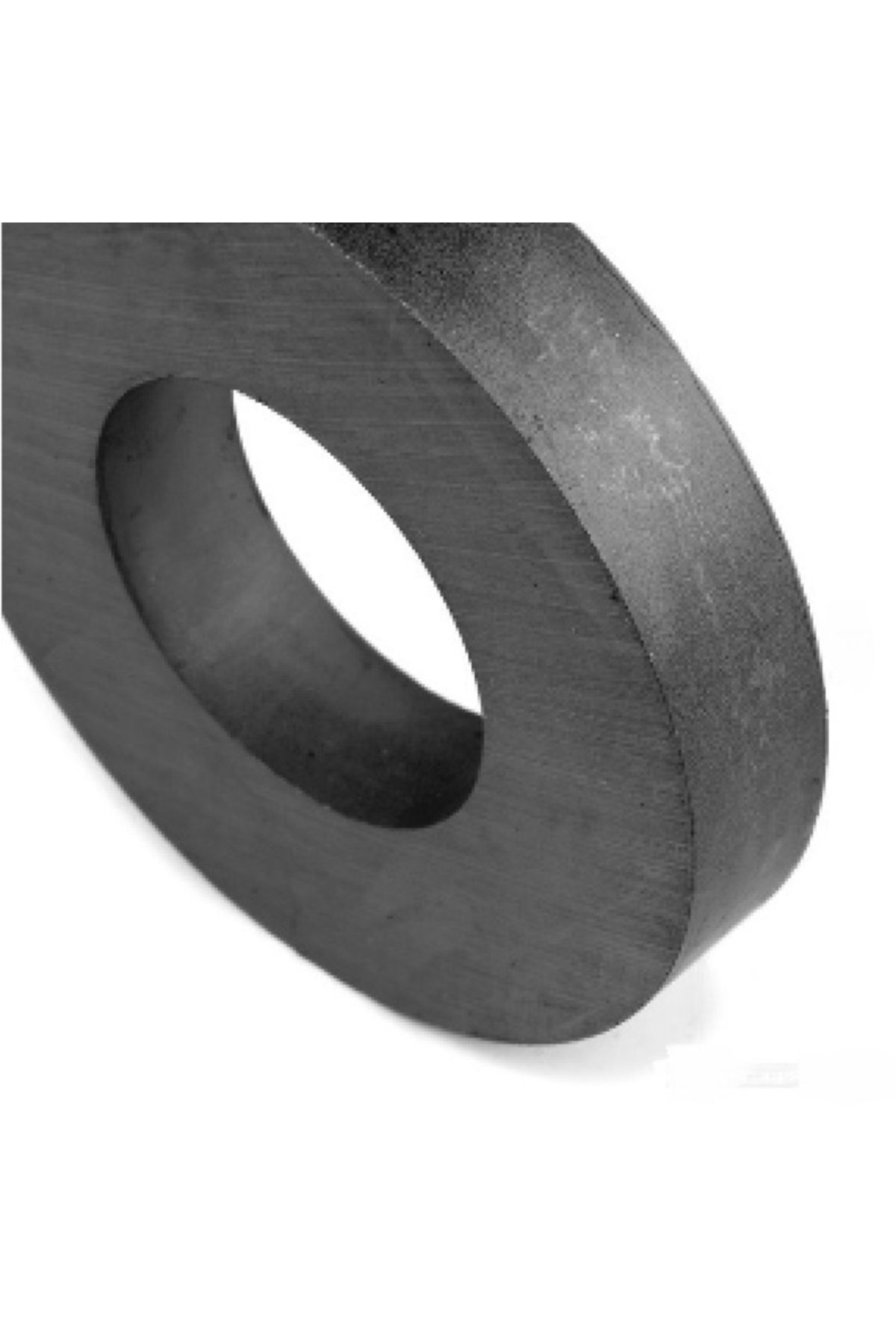 Elioure 5 Adet 80x40x15mm Delikli Ferrit Seramik Mıknatıs, Çap:80mm, Delik:40mm, Kalınlık:15mm