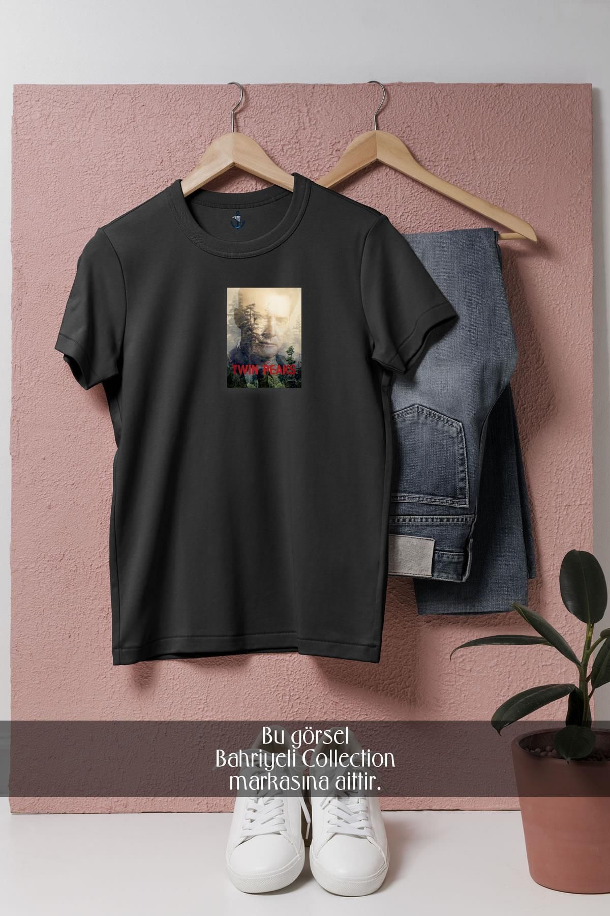 Bahriyeli Collection Oversize Twin Peaks Television Show Tasarımlı Unisex T-Shirt