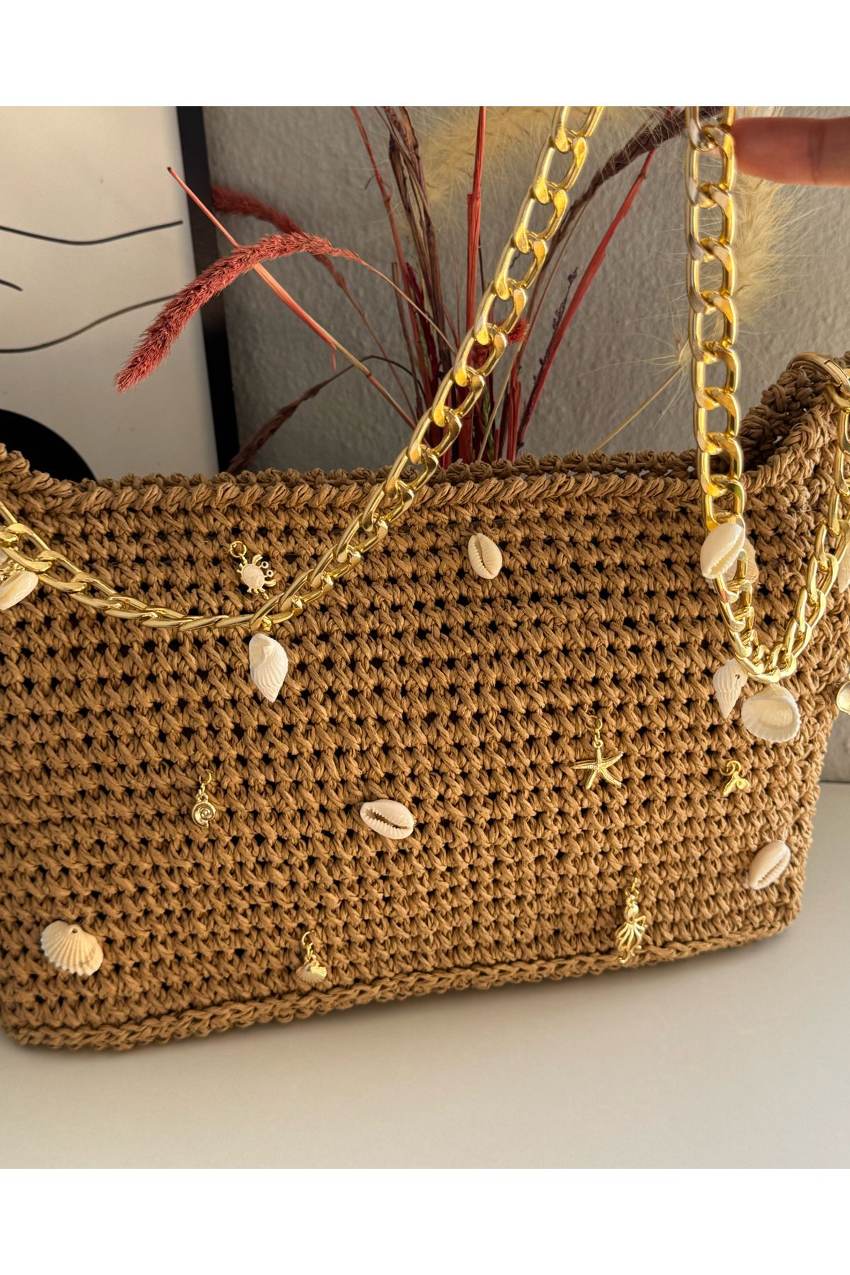 fourseasonsbagsbyfiliz sandy shell bag