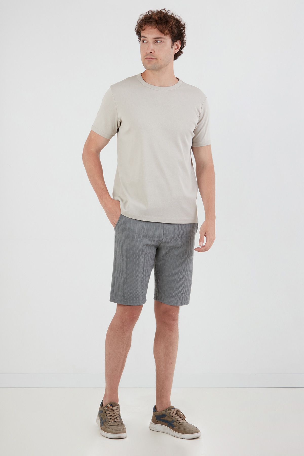Fulla Moda-Patterned Elastic Waist Shorts 2