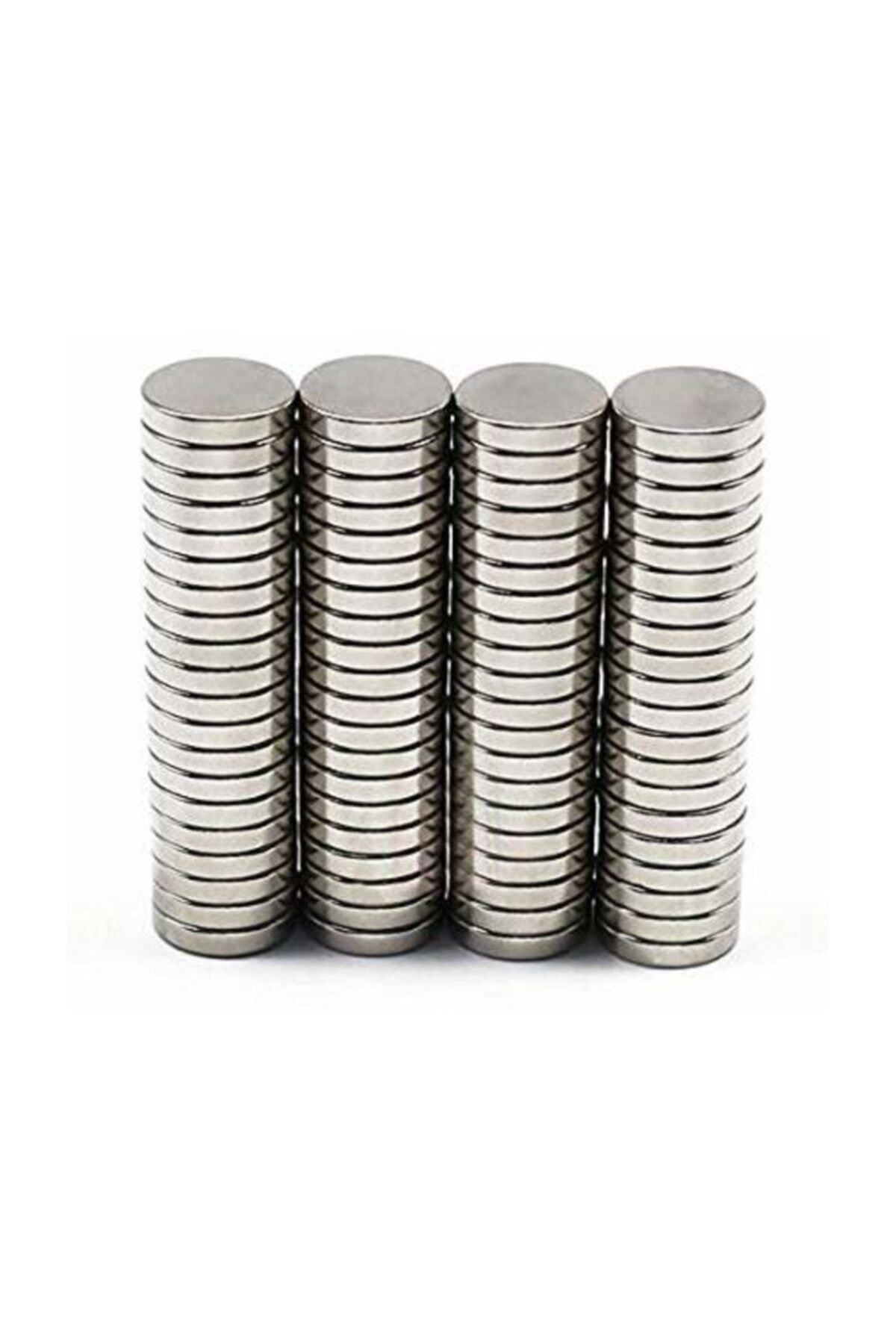 Dünya Magnet 5 Adet 15mm X 2,5mm Yuvarlak Süper Güçlü Neodyum Mıknatıs