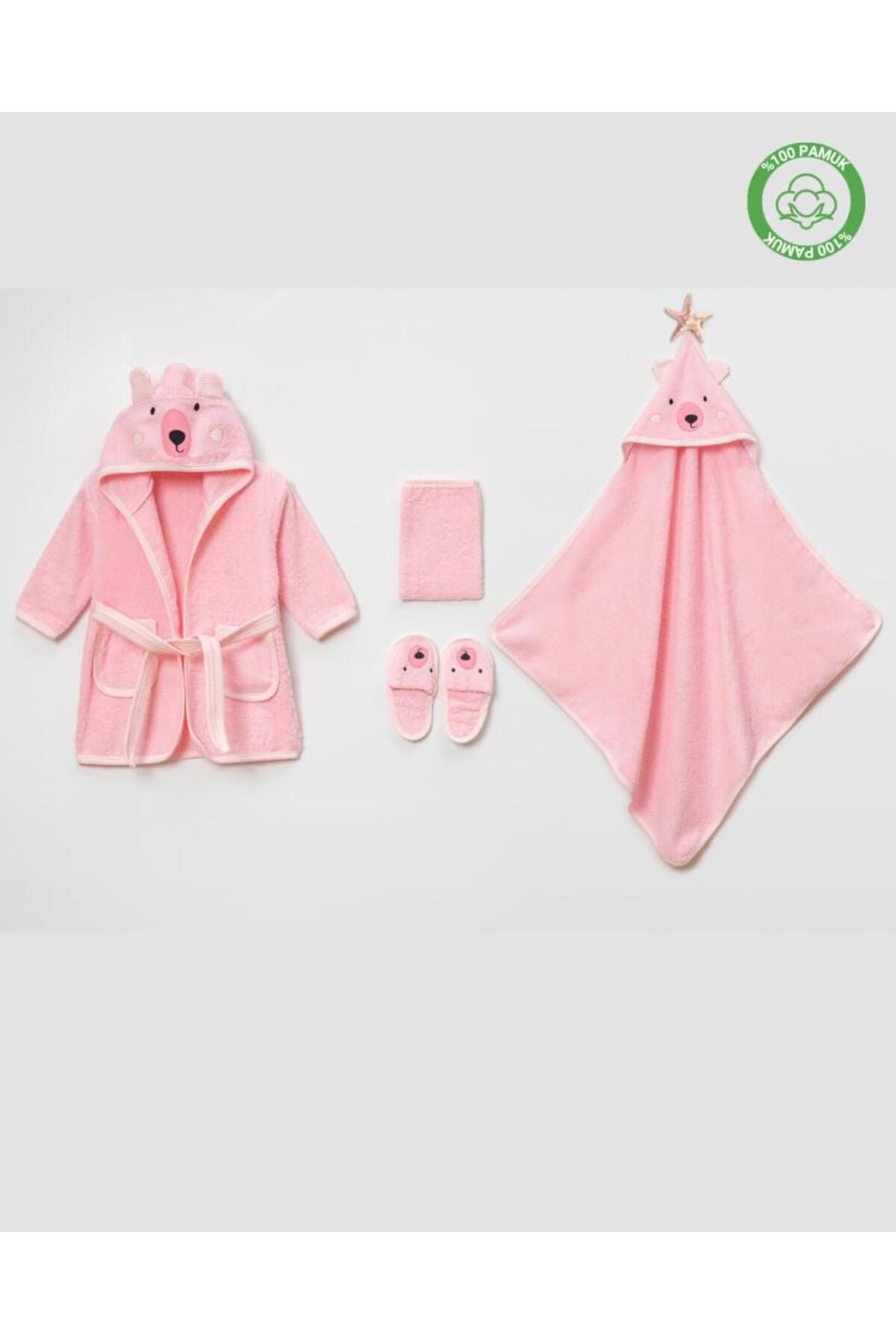 ankibaby Ayılı Bornoz Takımı (1-2 Yaş)