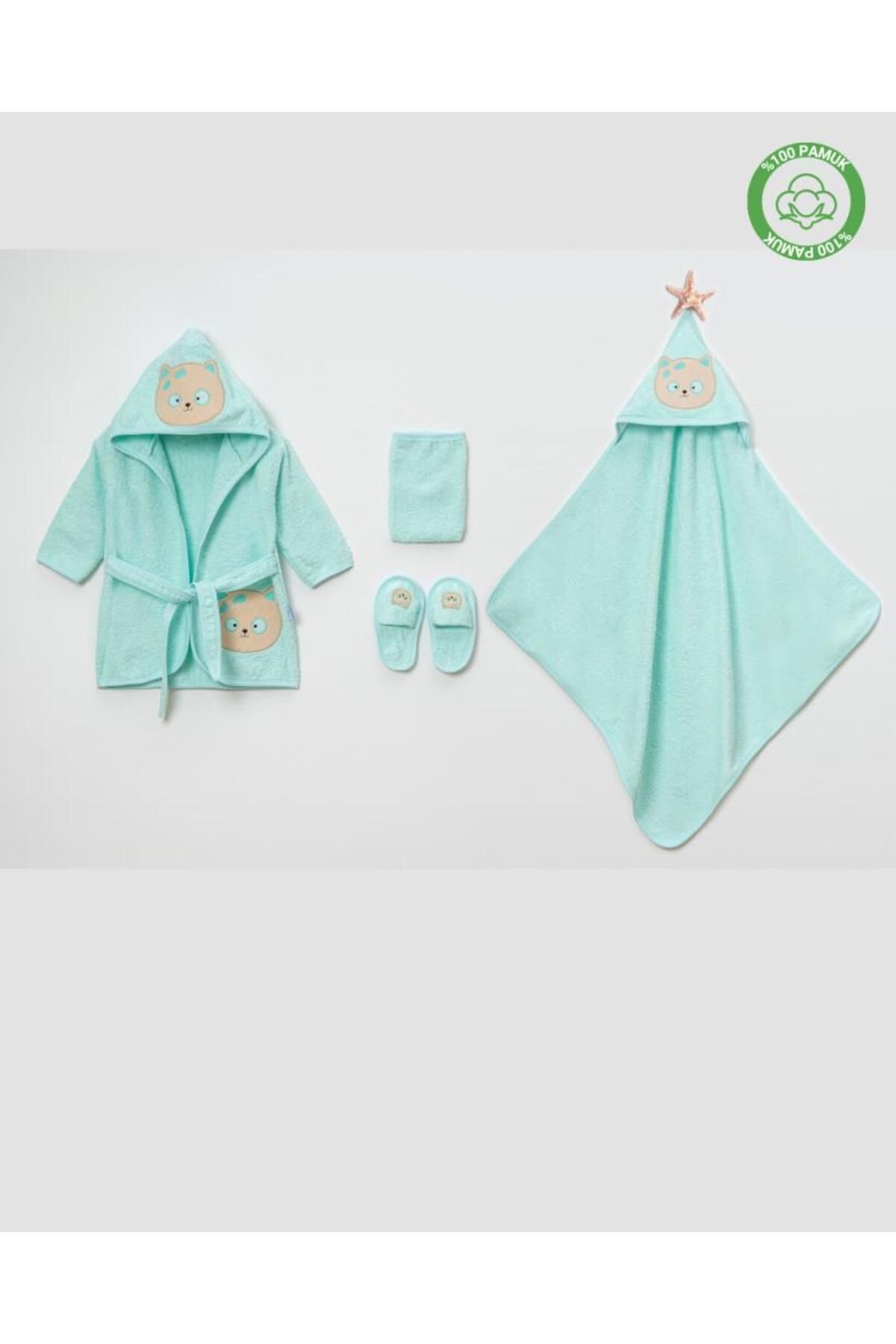 ankibaby Kedili Bornoz Takımı (1-2 Yaş)