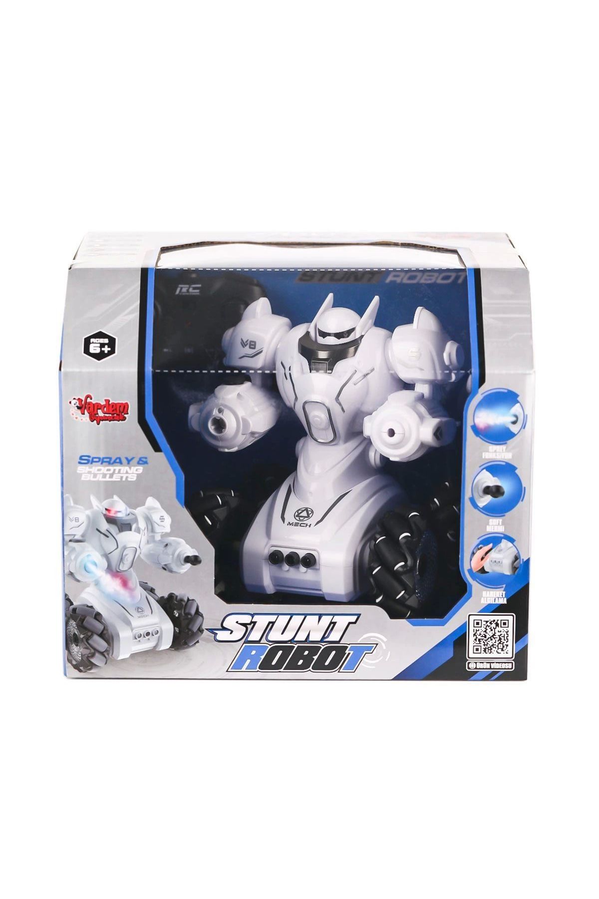 Vemora SYR-666-861 Kumandalı Şarjlı Işıklı Roket ve Buhar Atan Robot Araba -Vardem Oyuncak