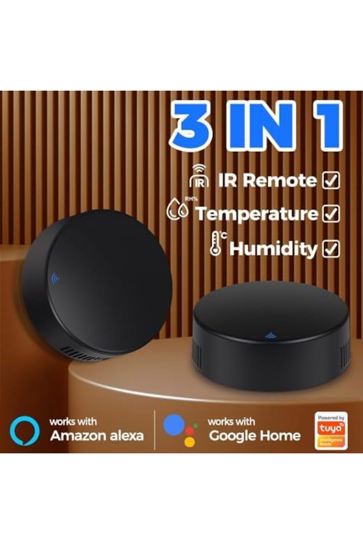 Generic-UanTii Tuya Smart IR Remote Control with Temperature Humidity, WiFi Universal Remote Controller, Sma 4