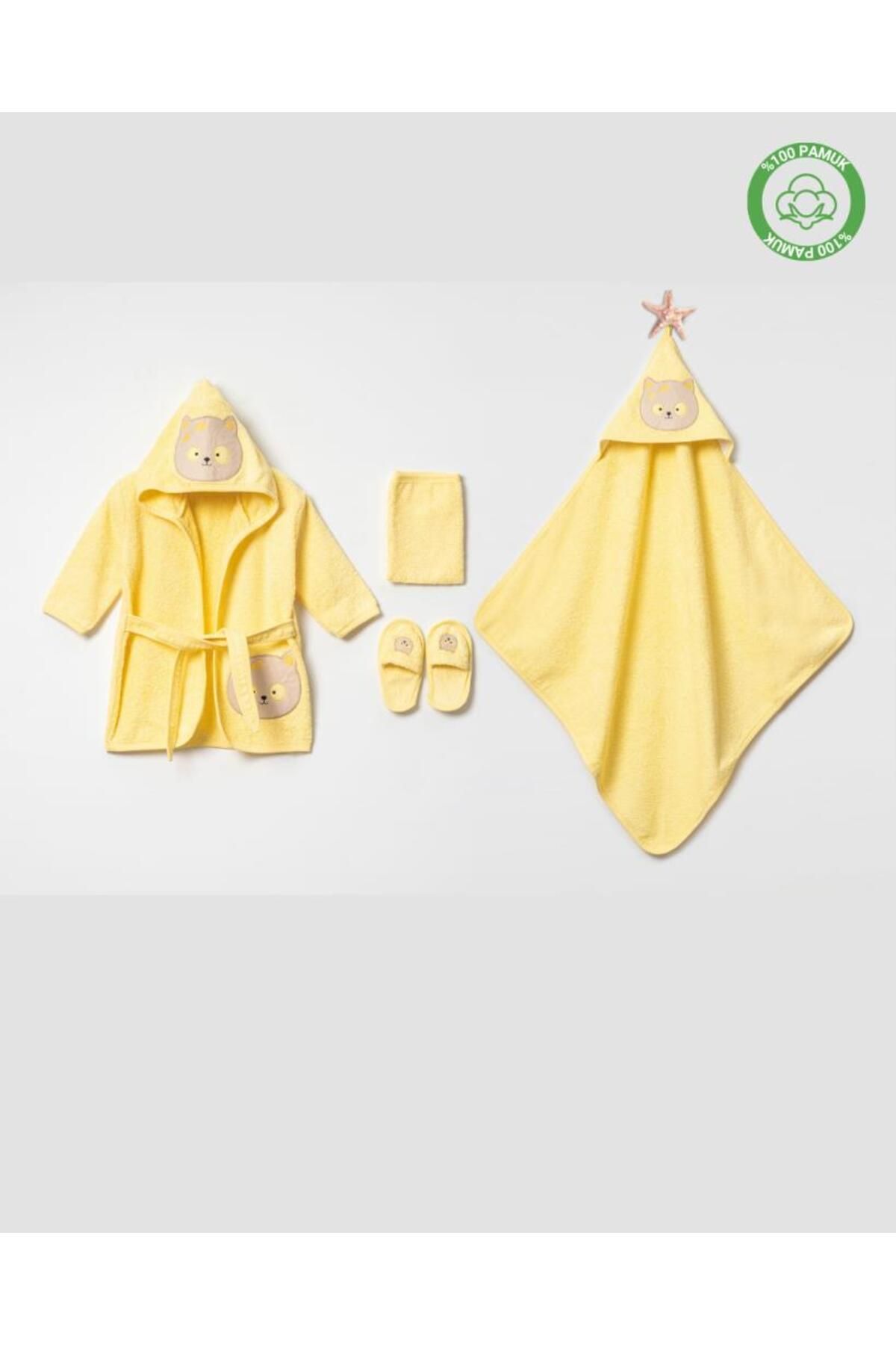 ankibaby Kedili Bornoz Takımı (1-2 Yaş)