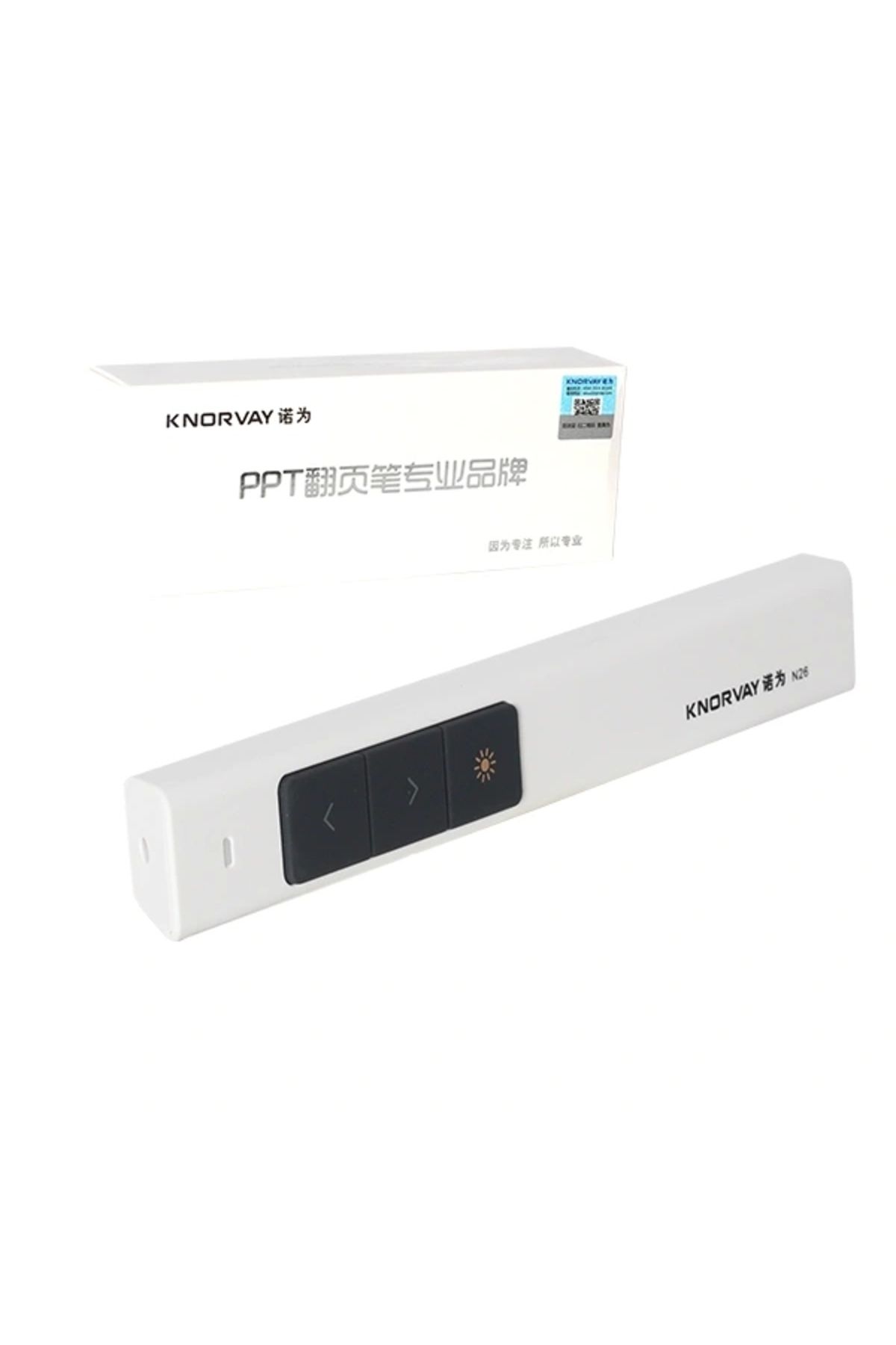 shopwave KNORVAY N26 2.4GHZ KABLOSUZ PROFESYONEL SUNUM KUMANDASI (100M) (5047)