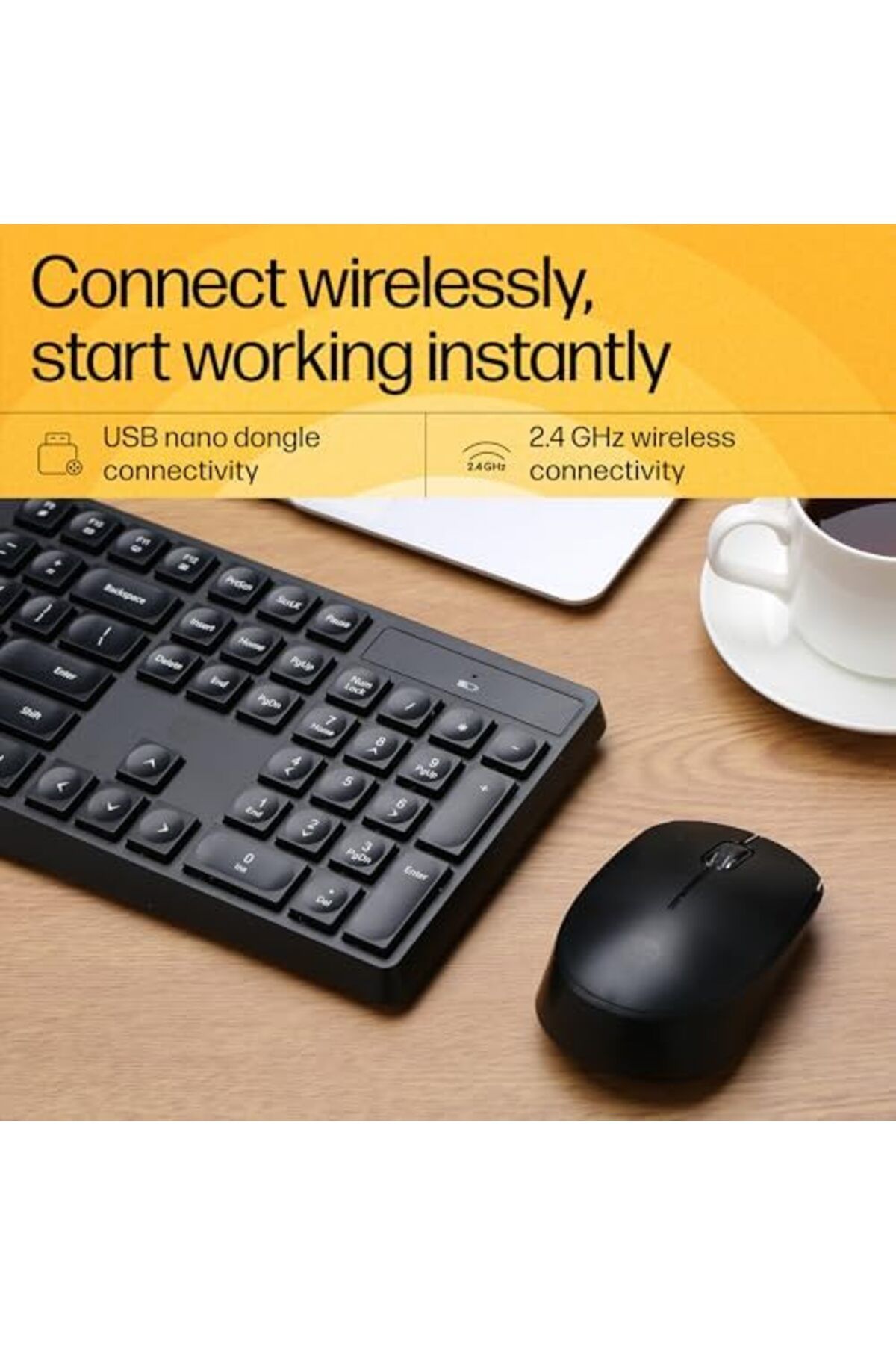 HP-مجموعة لوحة المفاتيح والماوس اللاسلكية - CS10 6
