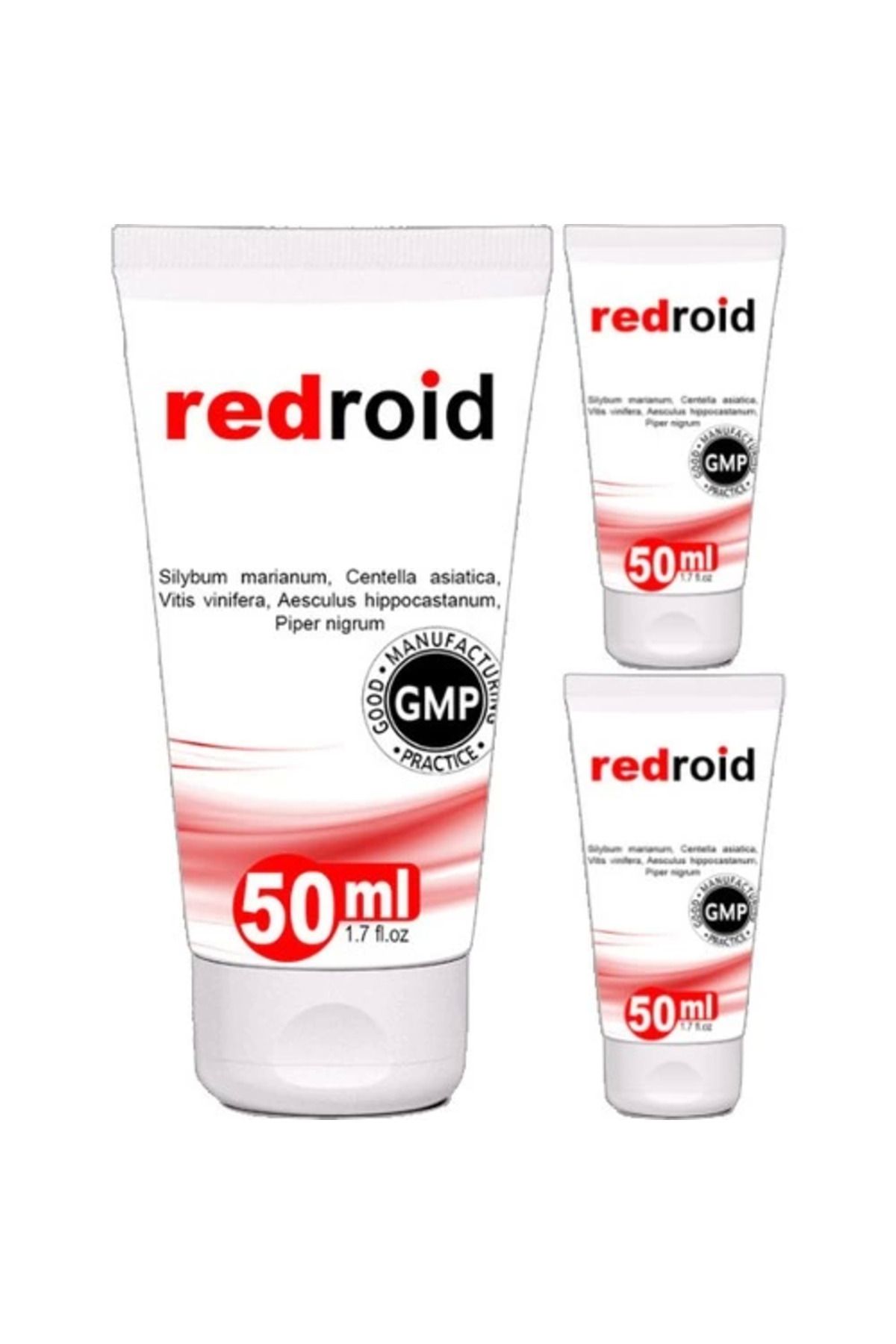 Vemora Redroid 3lü Paket Hemeroid Masaj Kremi Baağsur Için 50 ml Özel Krem