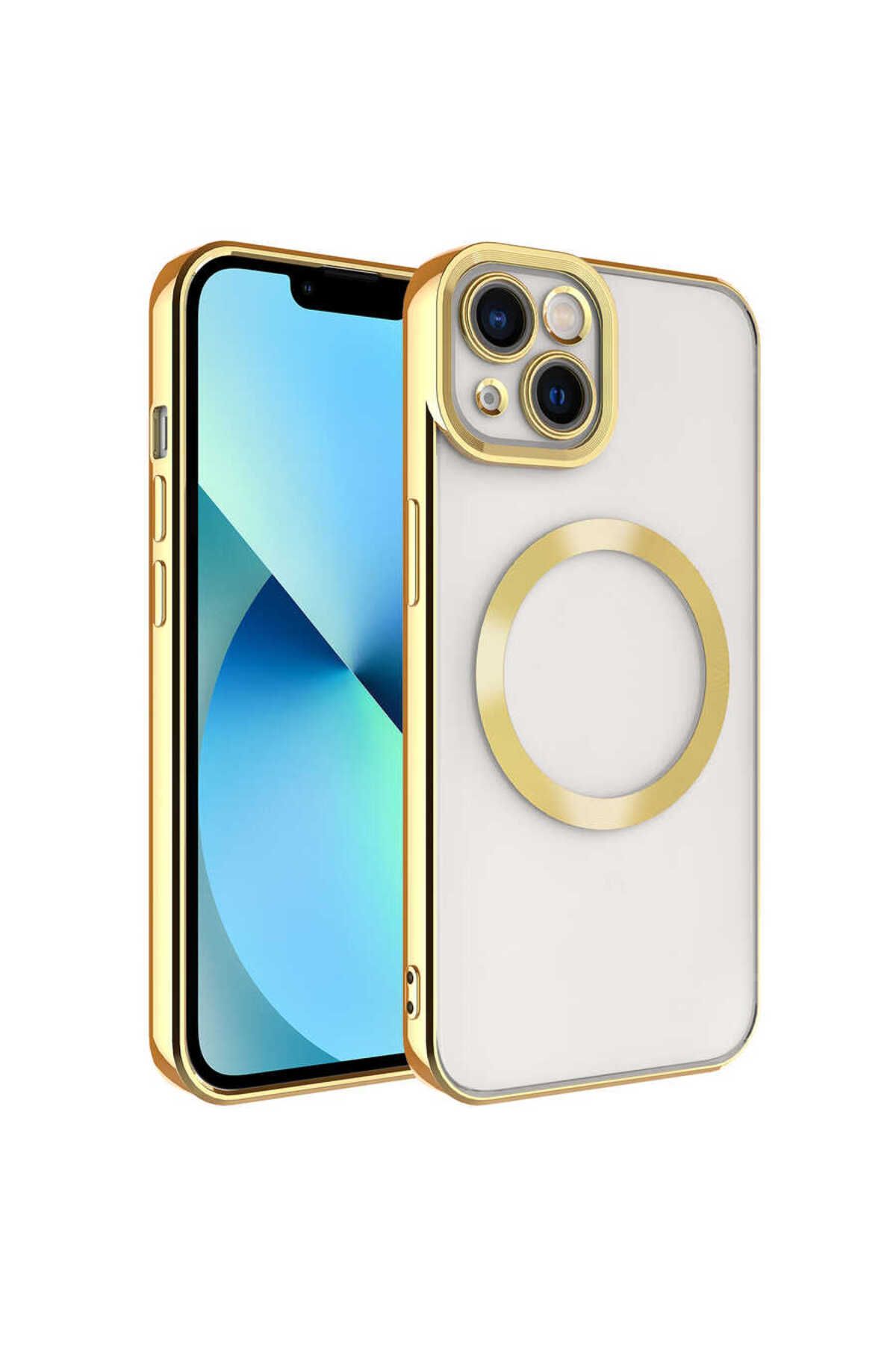 halkhouse İphone 13 Kılıf Magsafe Wireless Şarj Özellikli Renkli İnce Silikon Setro Silikon