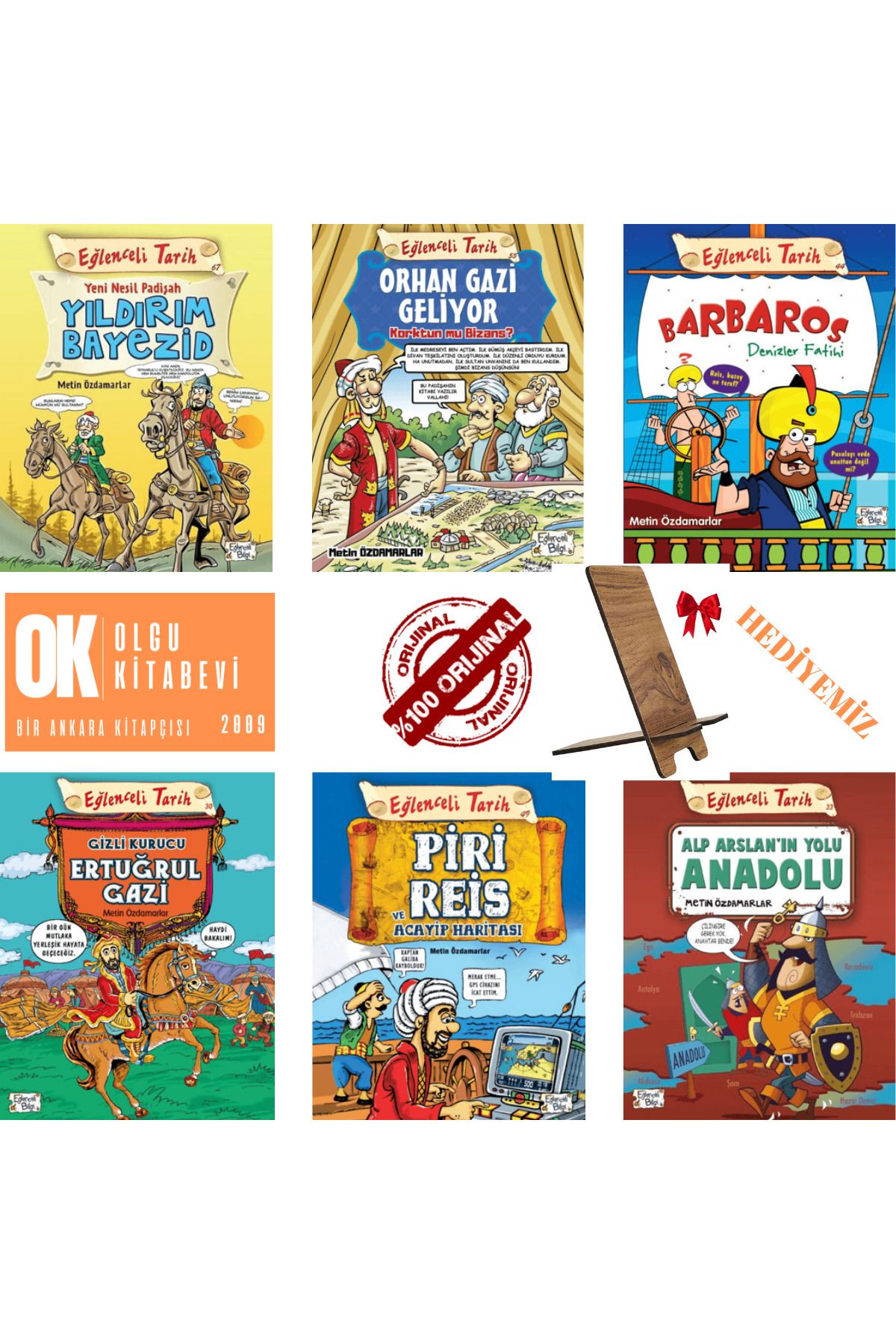 Eğlenceli Bilgi Yayınları Yıldırım Bayezid - Piri Reis - Yıldırım Bayezid - Barbaros / Eğlenceli Tarih 6 kitap set -HEDİYEMİZ