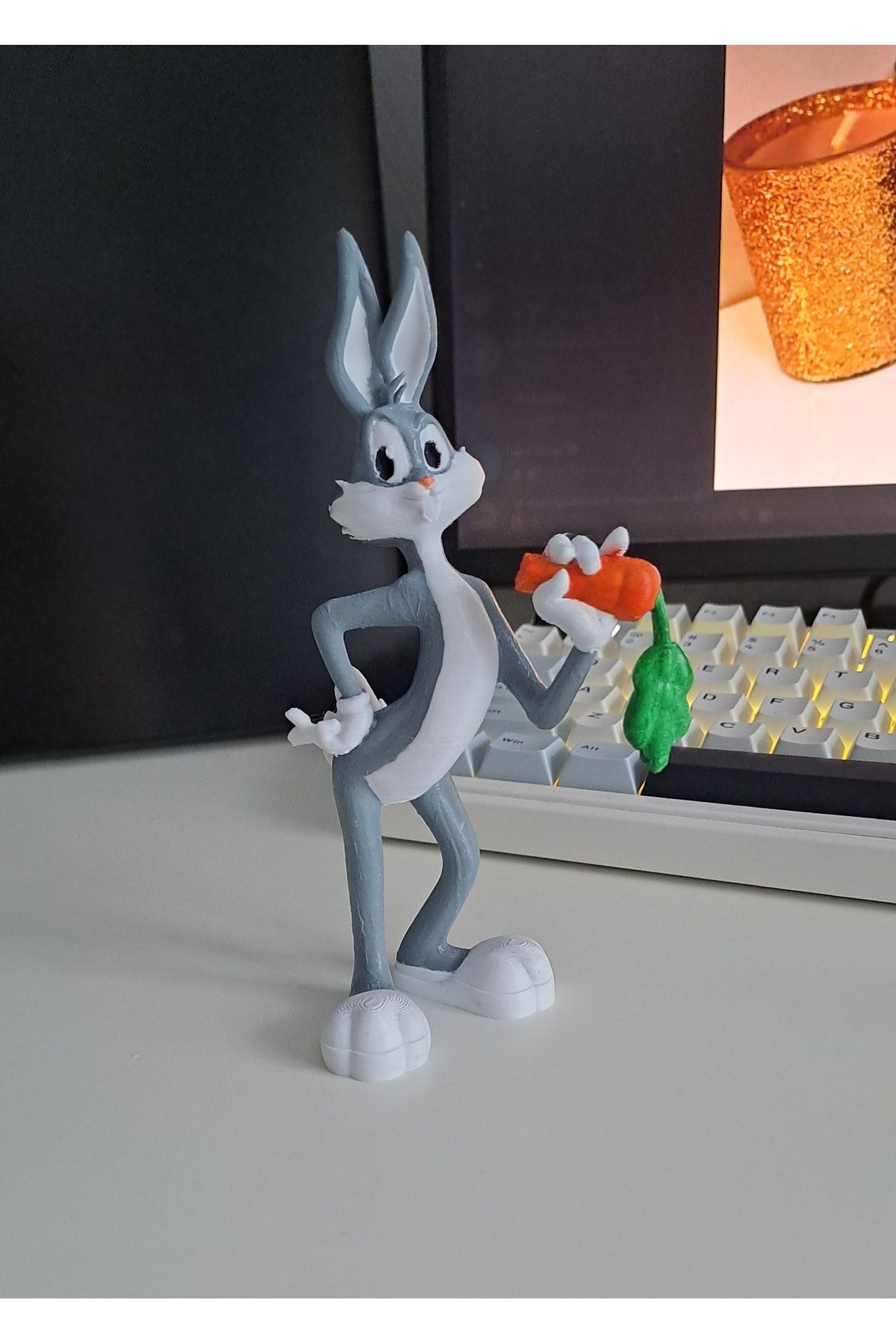 BUGS BUNNY Tavşan Figür Koleksiyonluk Figür Disney Figür 3D 15 Cm