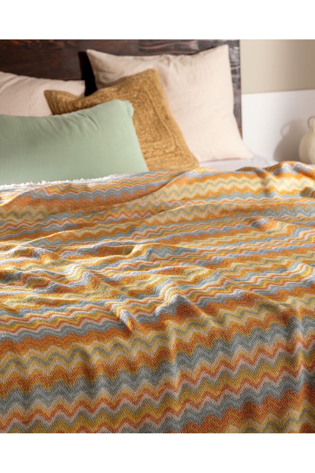 Madame Coco-Blasimon Double Cotton Bedspread - Colorful 5