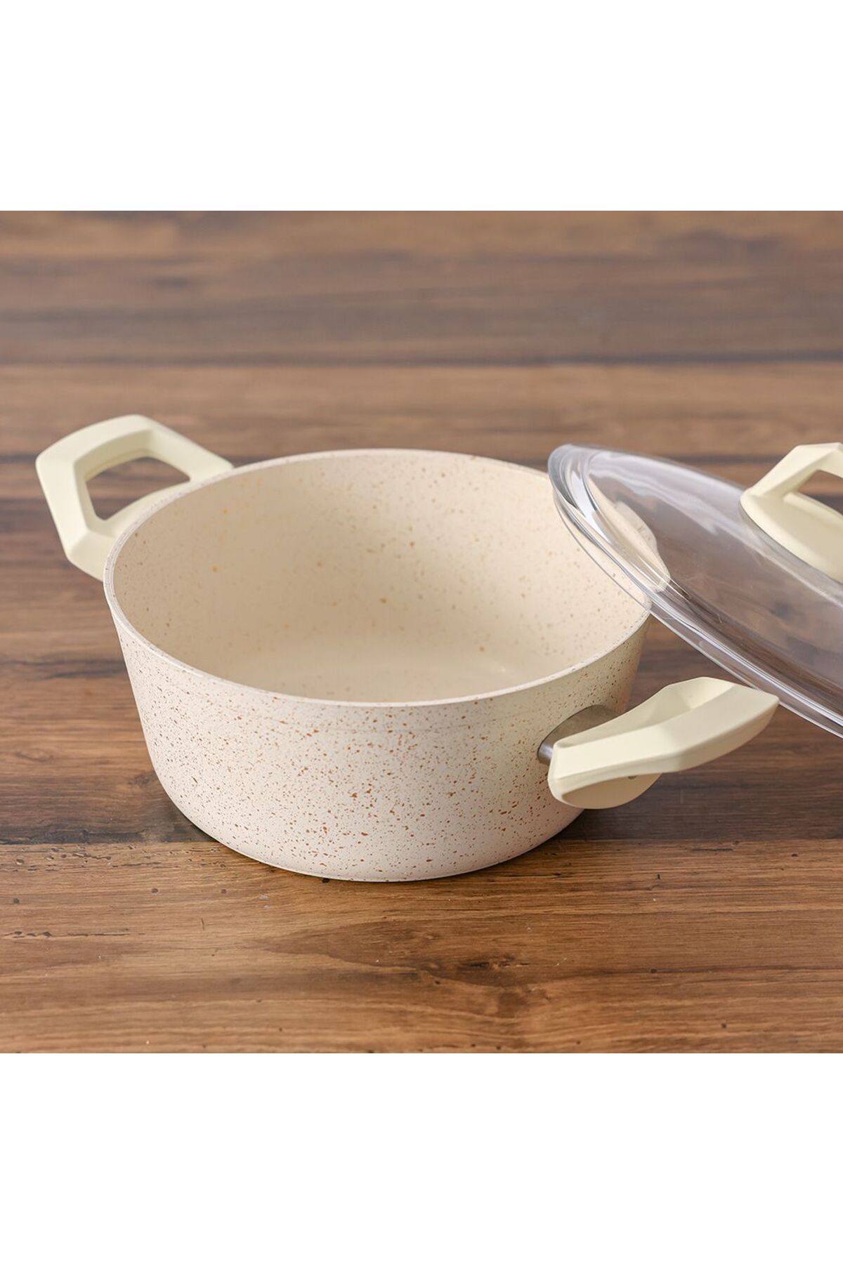 Danube Home-Chef's Delight 9-Piece Cookware Set -Granite Series Cream 8