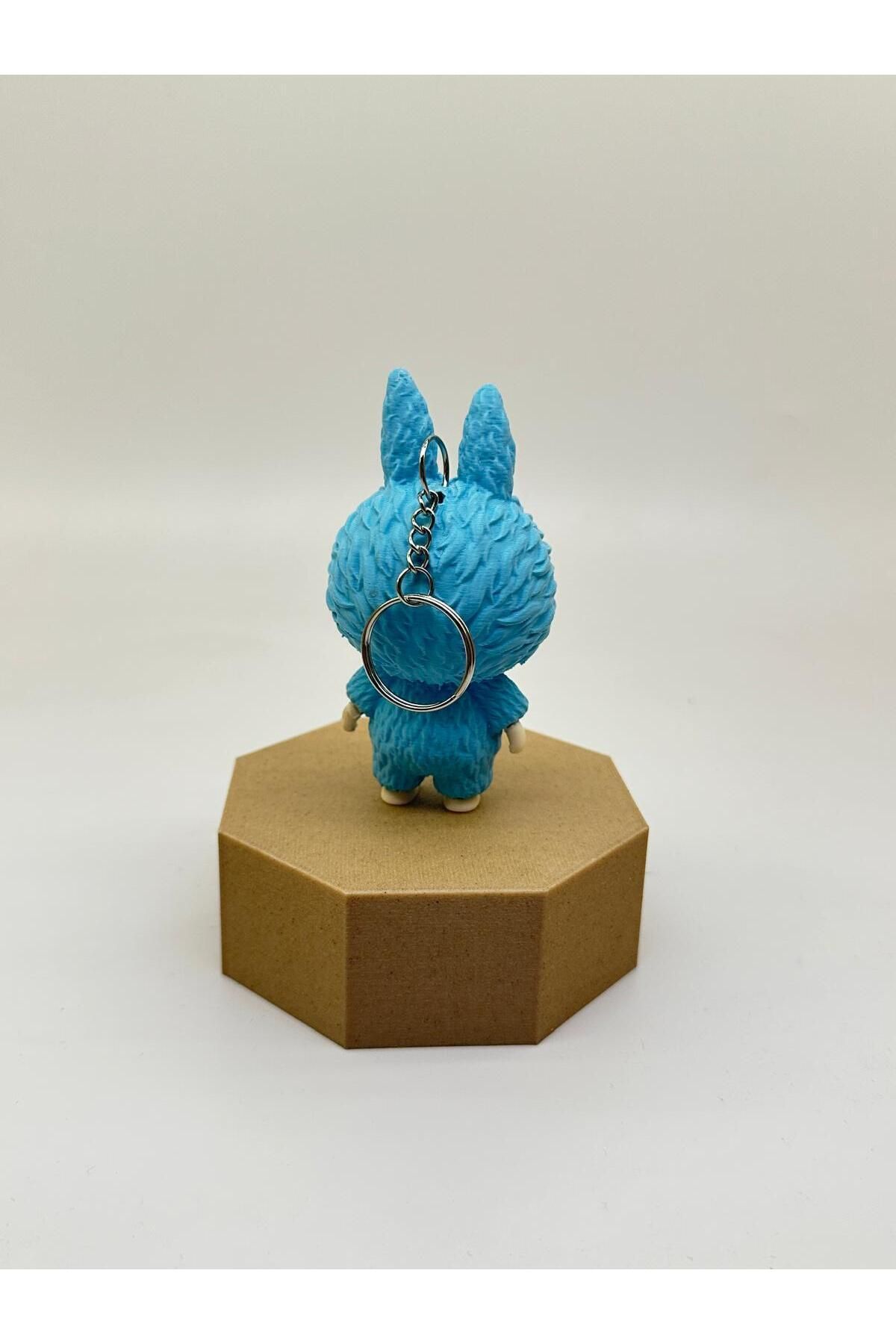R&D Robotics-Labubu Figure Keychain Pla |   Small Size |   9.5cm |   Blue 4