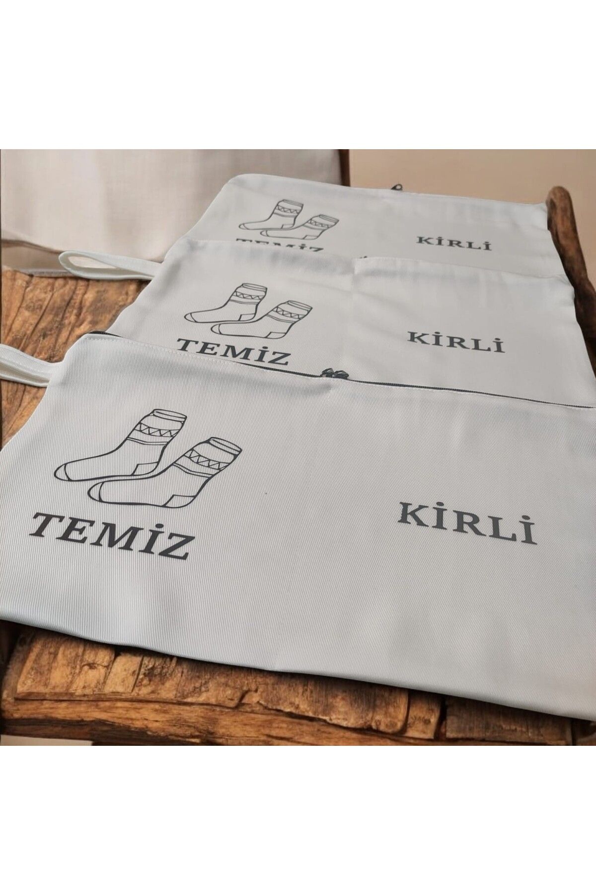 TTT Baskılı Kirli-Temiz Seyahat (Çorap) Torbası
