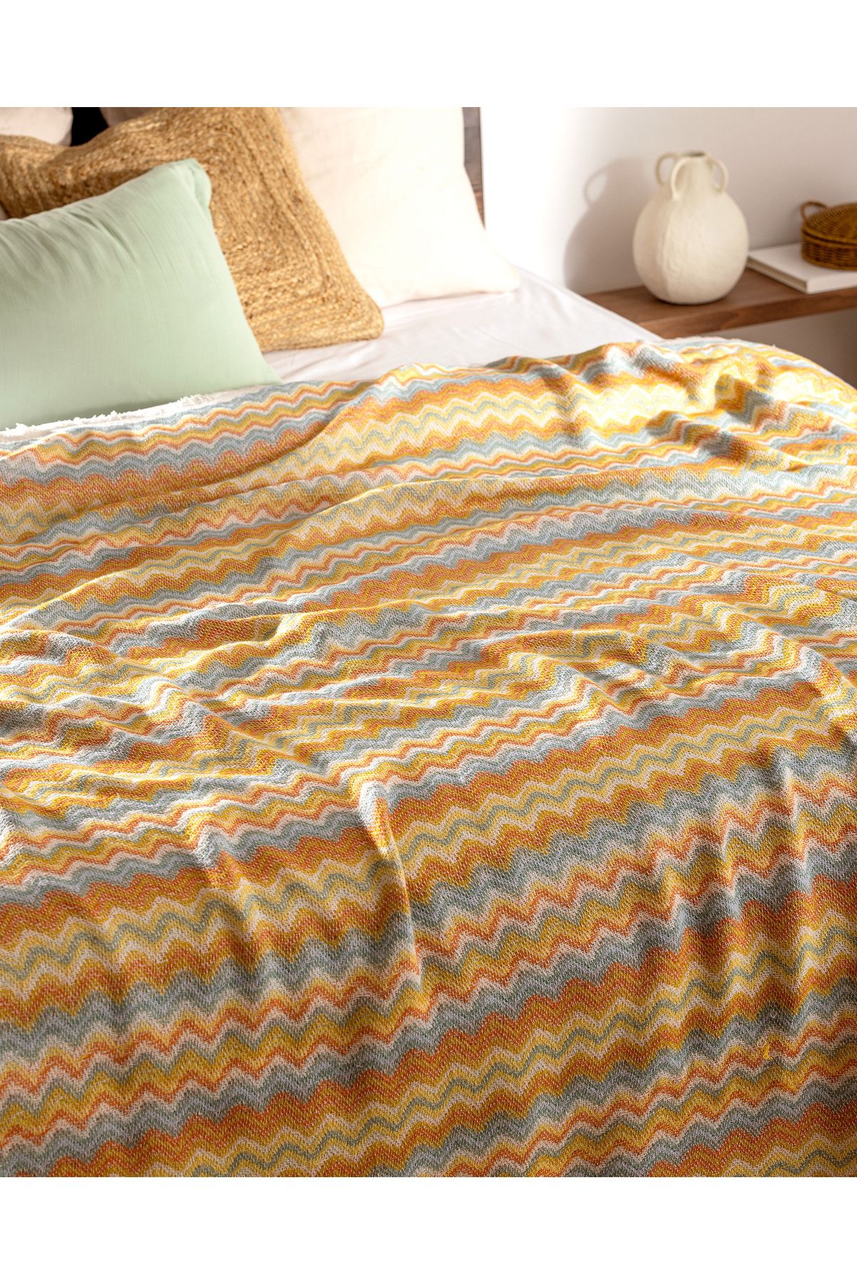Madame Coco-Blasimon Double Cotton Bedspread - Colorful 3