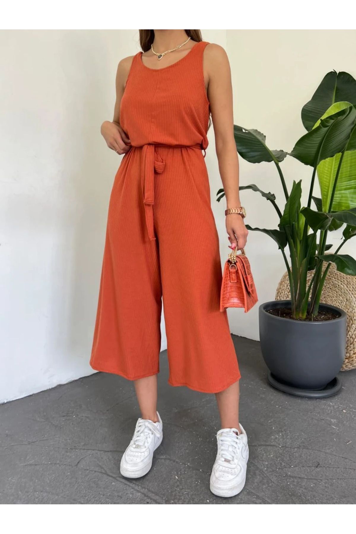 nutika Bel Bağlama Detaylı Midi Tulum