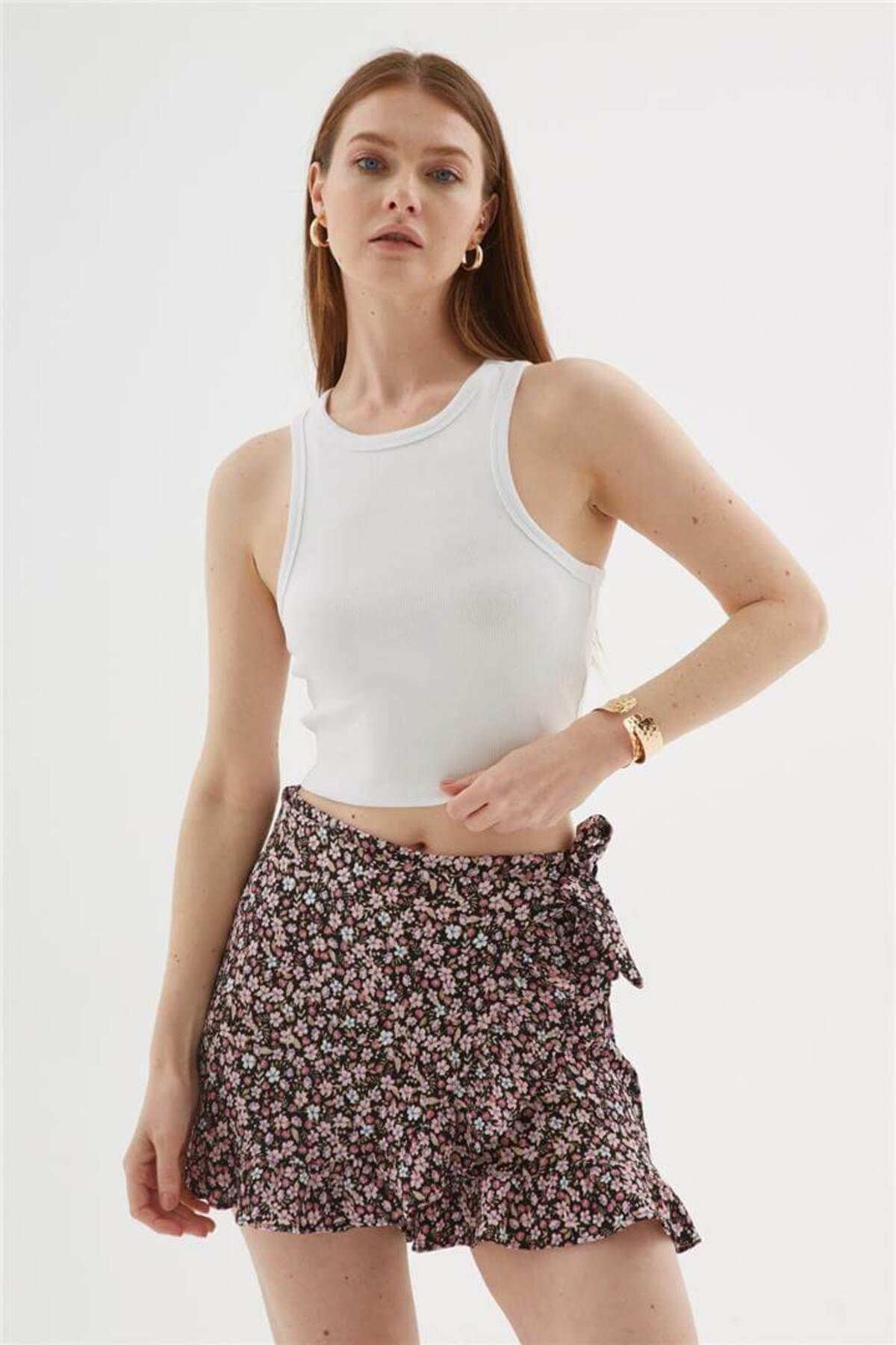 Fashion Friends Crop Atlet Beyaz
