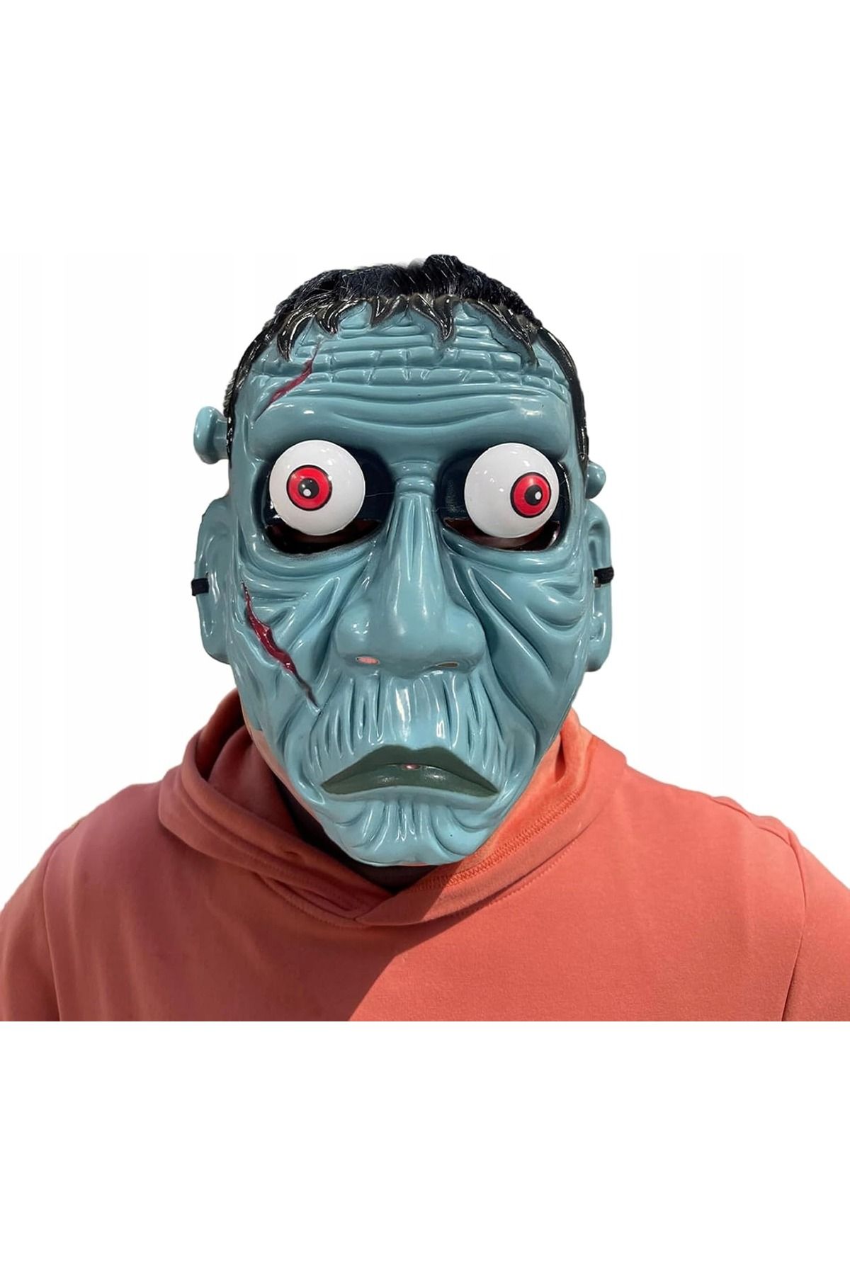 TTT Frankenstein Temalı Sallanan Oynar Gözlü Maske