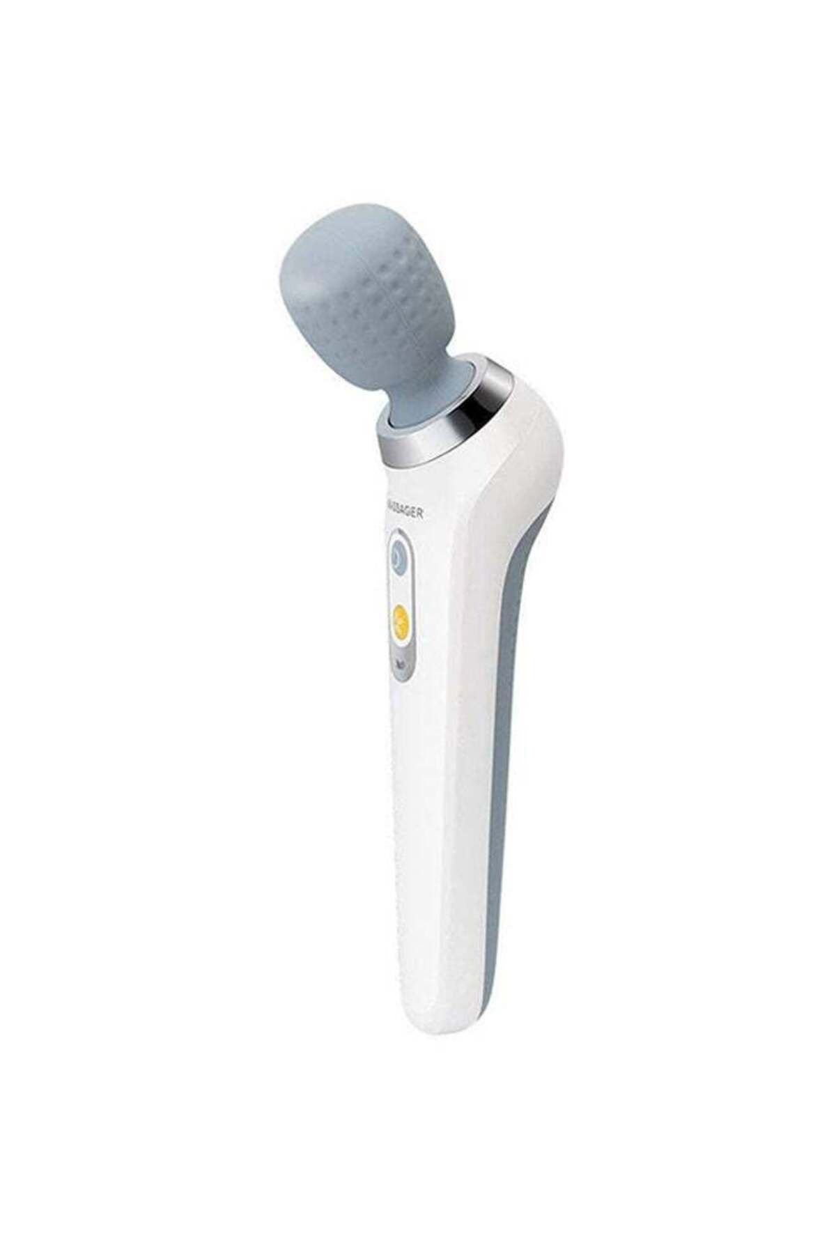 COOYA-Portable Wireless Handheld Massager with 6 Speed Modes, USB Charging, Silent Operation (White) 1