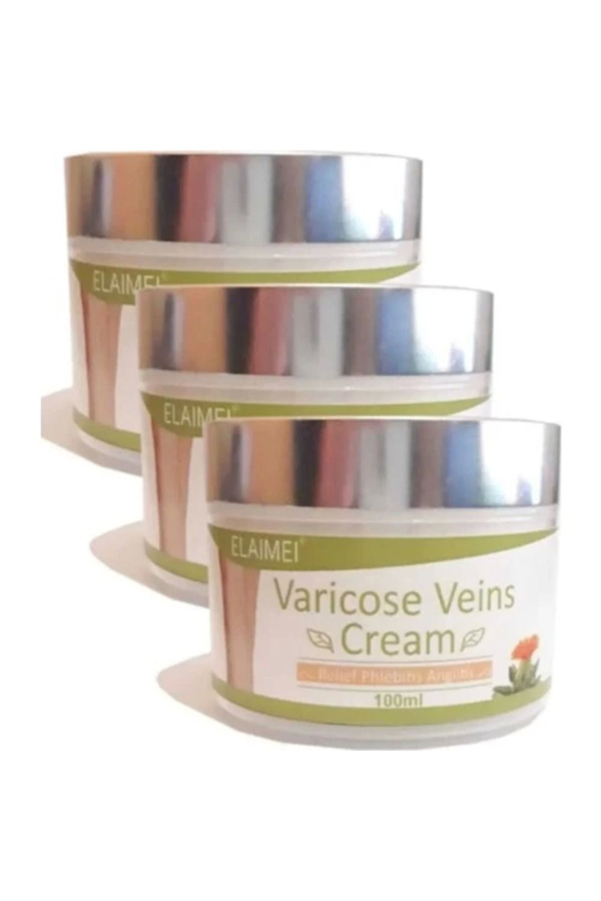 Vemora Elaimei Diz Bacak Bakım Kremi 100 ml x 3 Adet