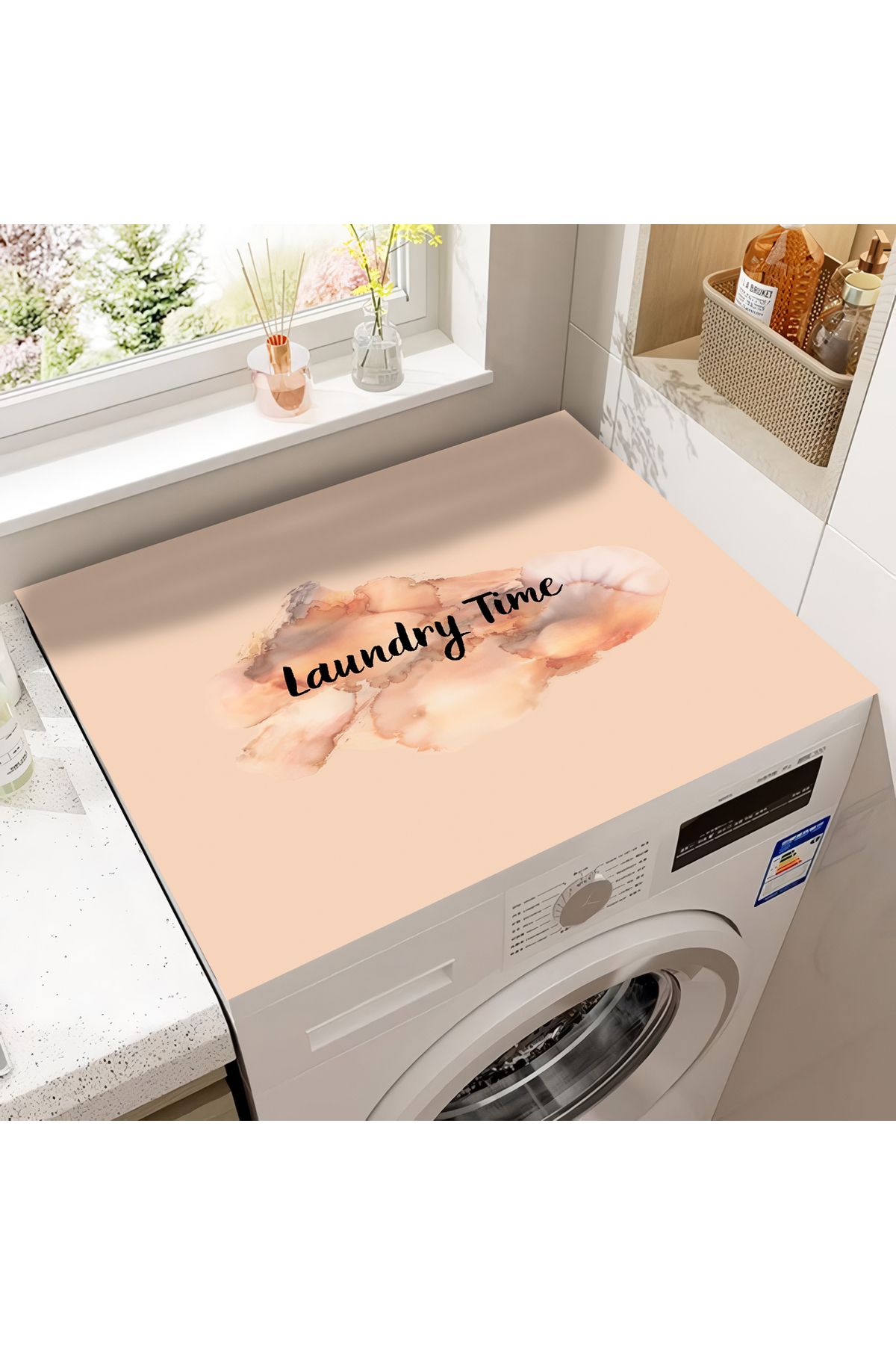 Getcarpet Çamaşır Makinesi Kurutma Makinesi Örtüsü Koruma Pedi Sıvı Geçirmez Matı Kaymaz Yıkanabilir