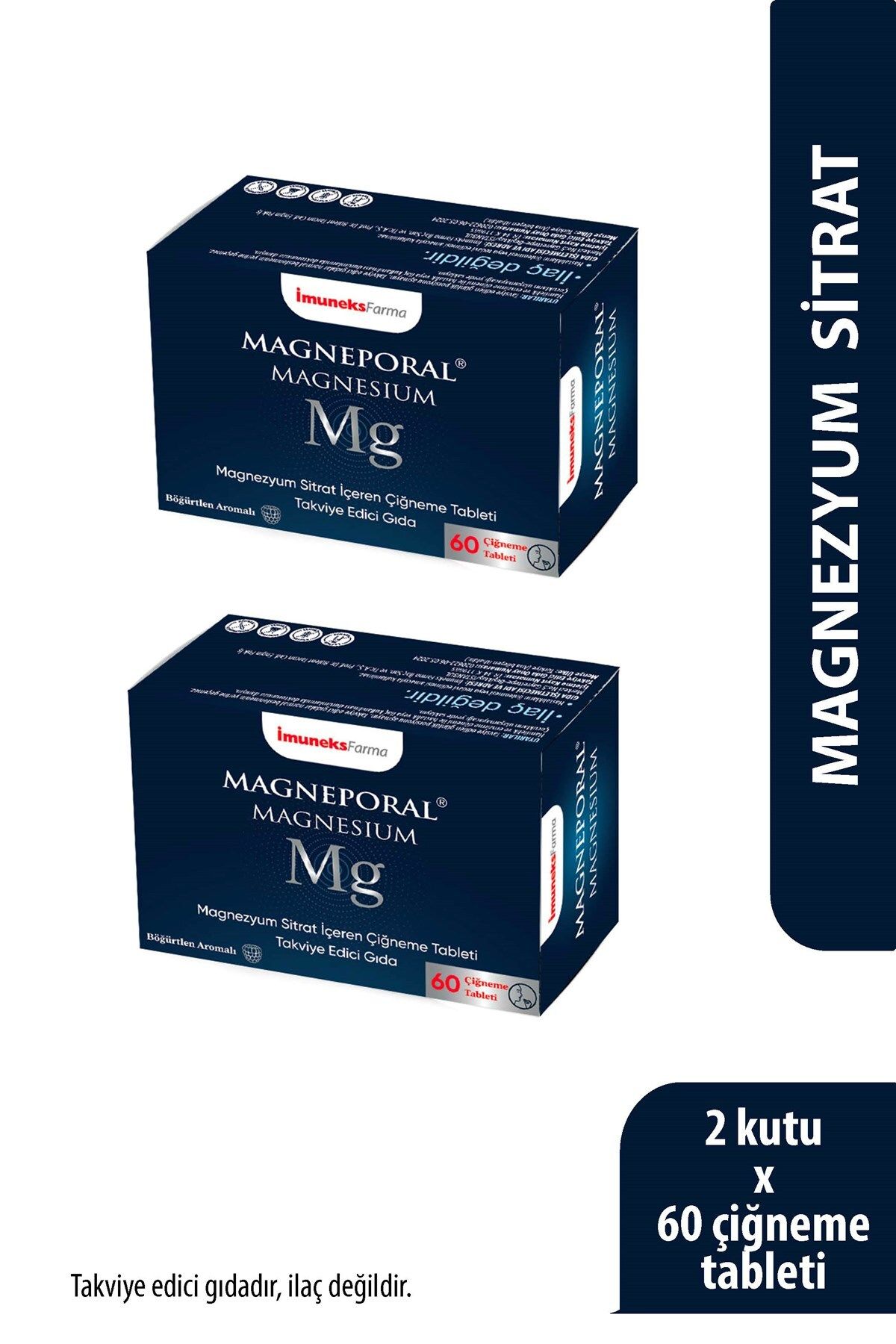 Imuneks Farma Magneporal®Çiğneme 60 'lı Tablet x 2 Adet