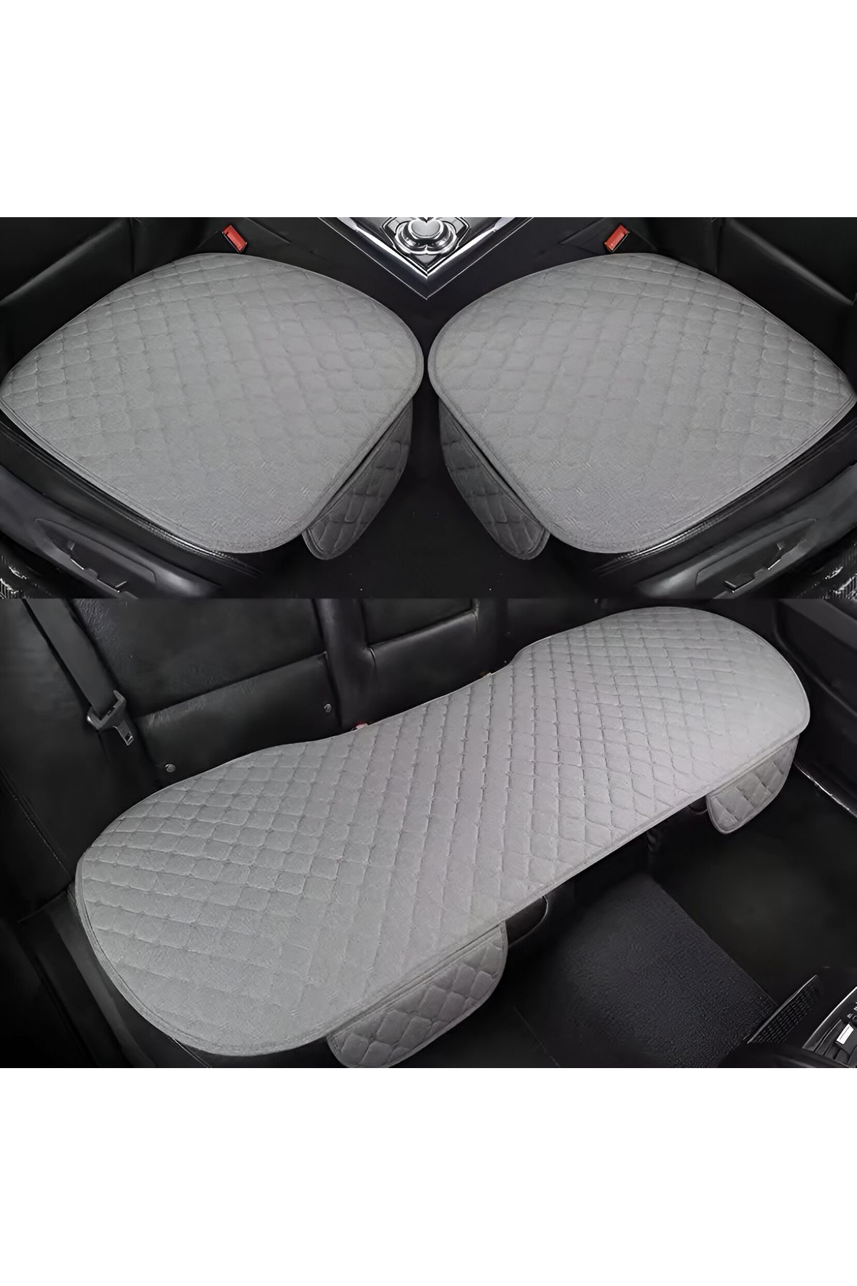 rebols BMW X5 Tay Tüyü Cepli Oto Koltuk Minder Seti - Koltuk Koruma Kılıfı (3'Lü Set)