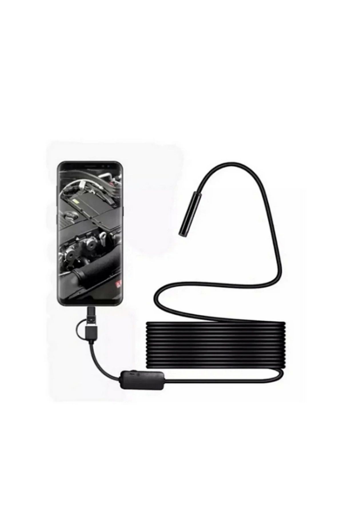 shop Endoskop Yılan Video Kamera Led’li 10 Metre 7 Mm Sert Kablo