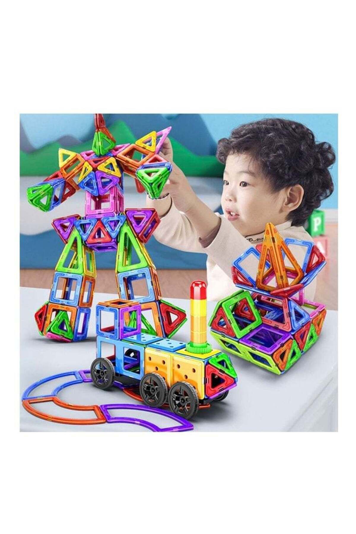 COOYA-207 Pieces Durable Building Block Toys Colorful Solid Geometry Magnetic Set 4