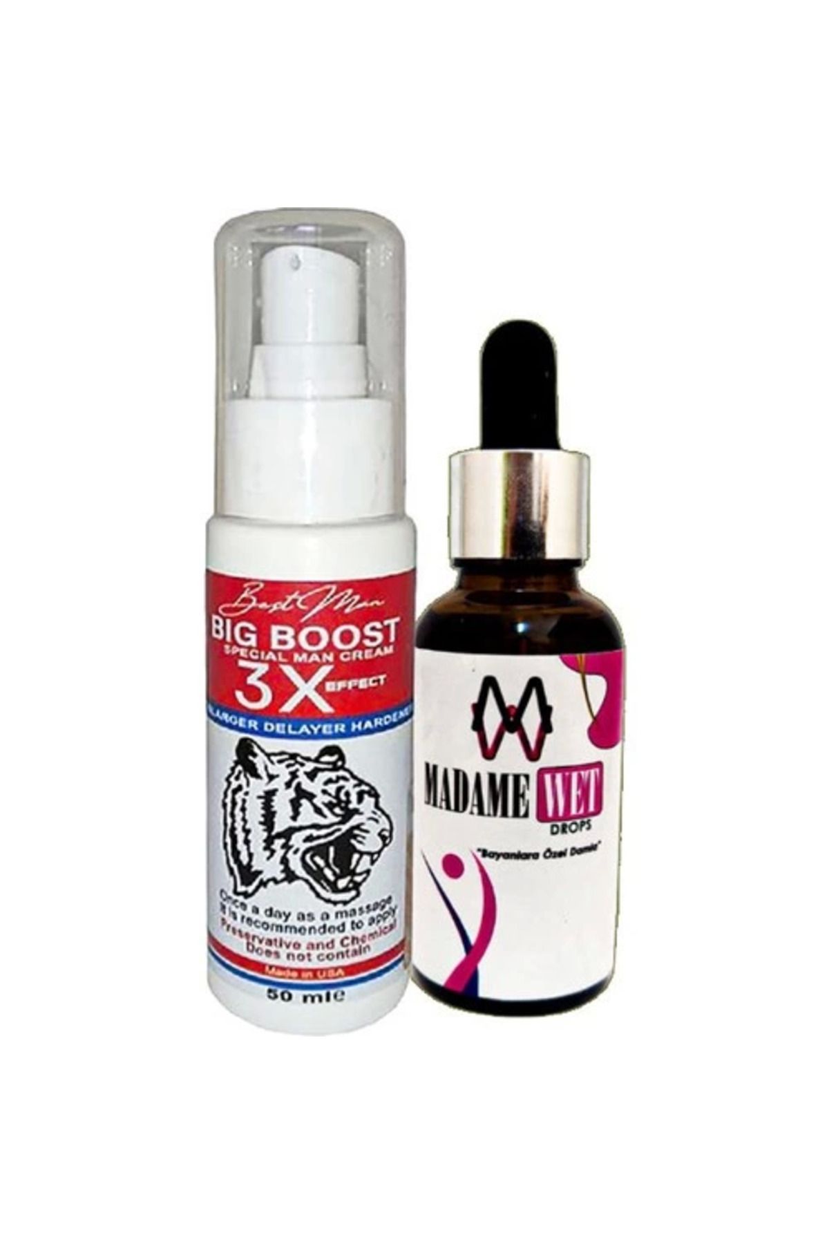Vemora Bigboost Erkekler İçin 3xeffect Krem 50 ml + Yanında 1 Şişe Madamewet Içecek