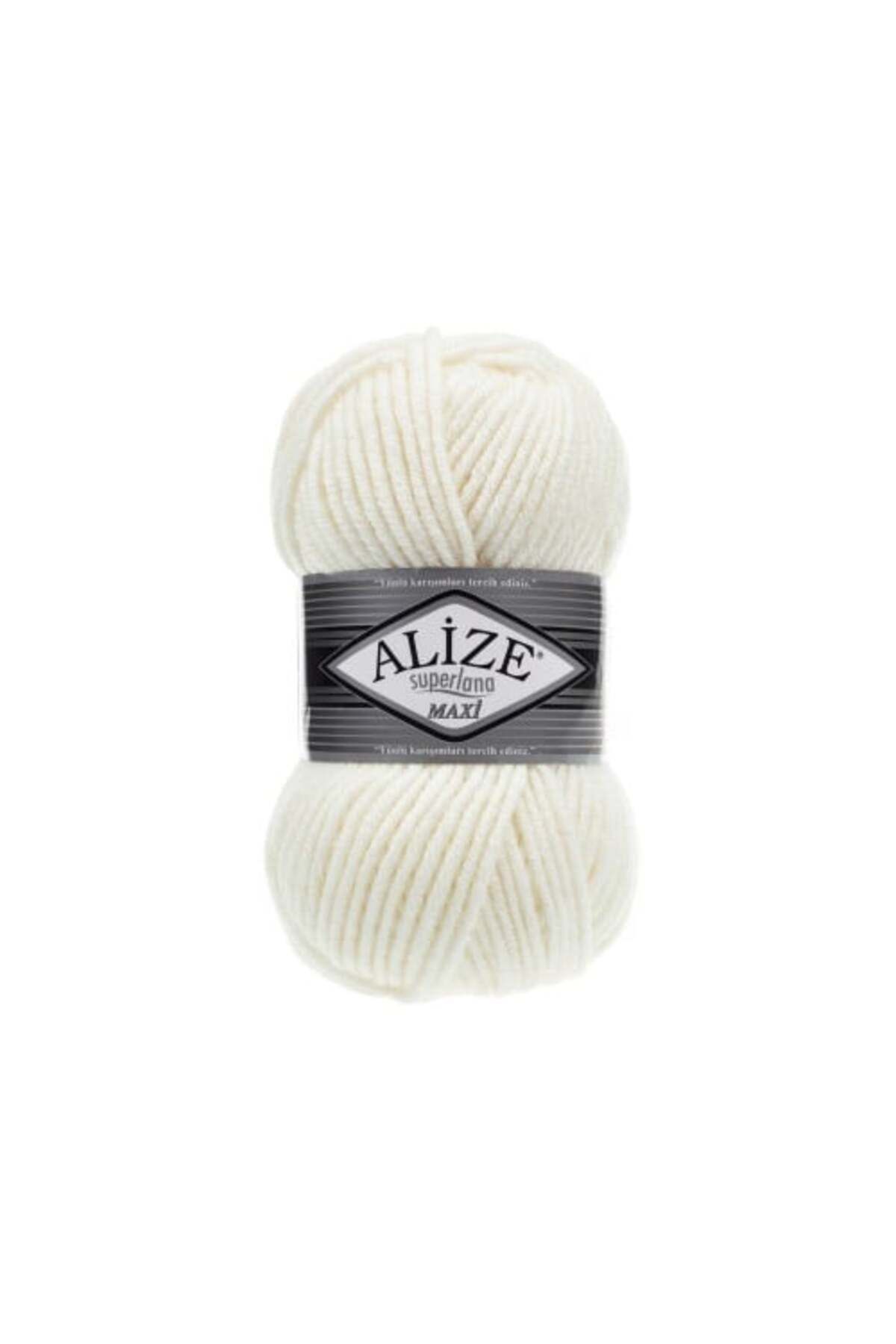 Alize-Alize Superlana Maxi Yarn, Color No. 62, 3 spools 1