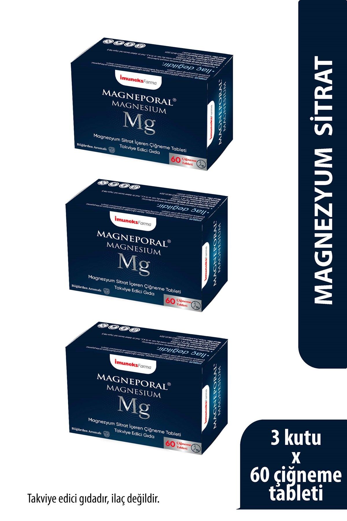 Imuneks Farma Magneporal®Çiğneme 60'lı Tablet x 3 Adet