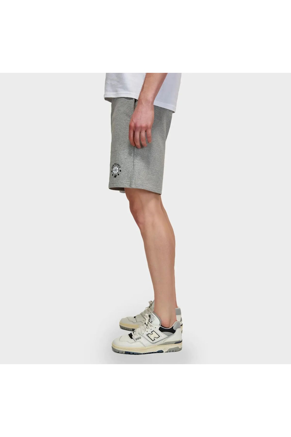 New Balance Gri Erkek Şort - MNS1411-AG