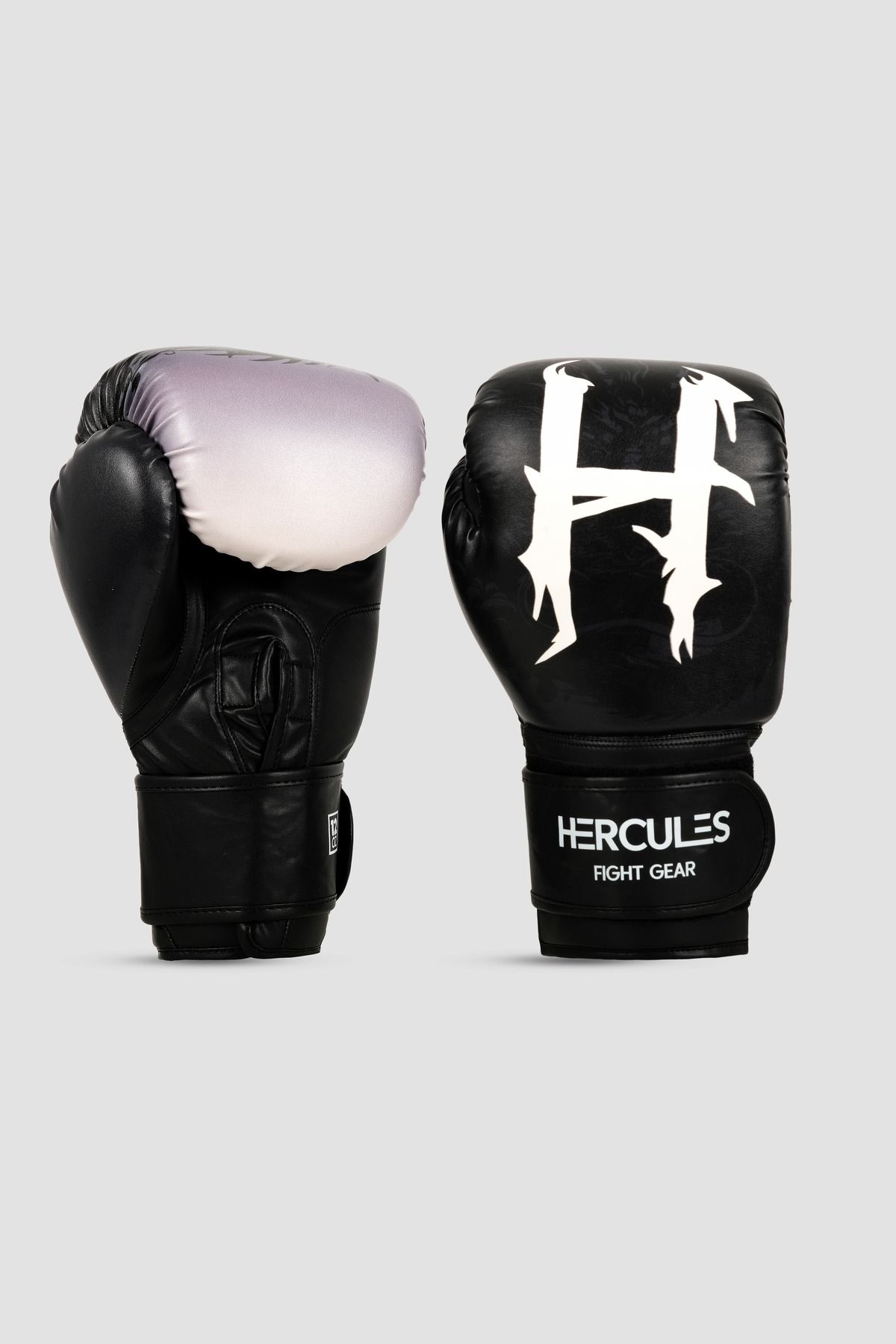 Hercules Fight Gear Siyah Boks, Kickboks Eldiveni - Profesyonel Antrenman İçin