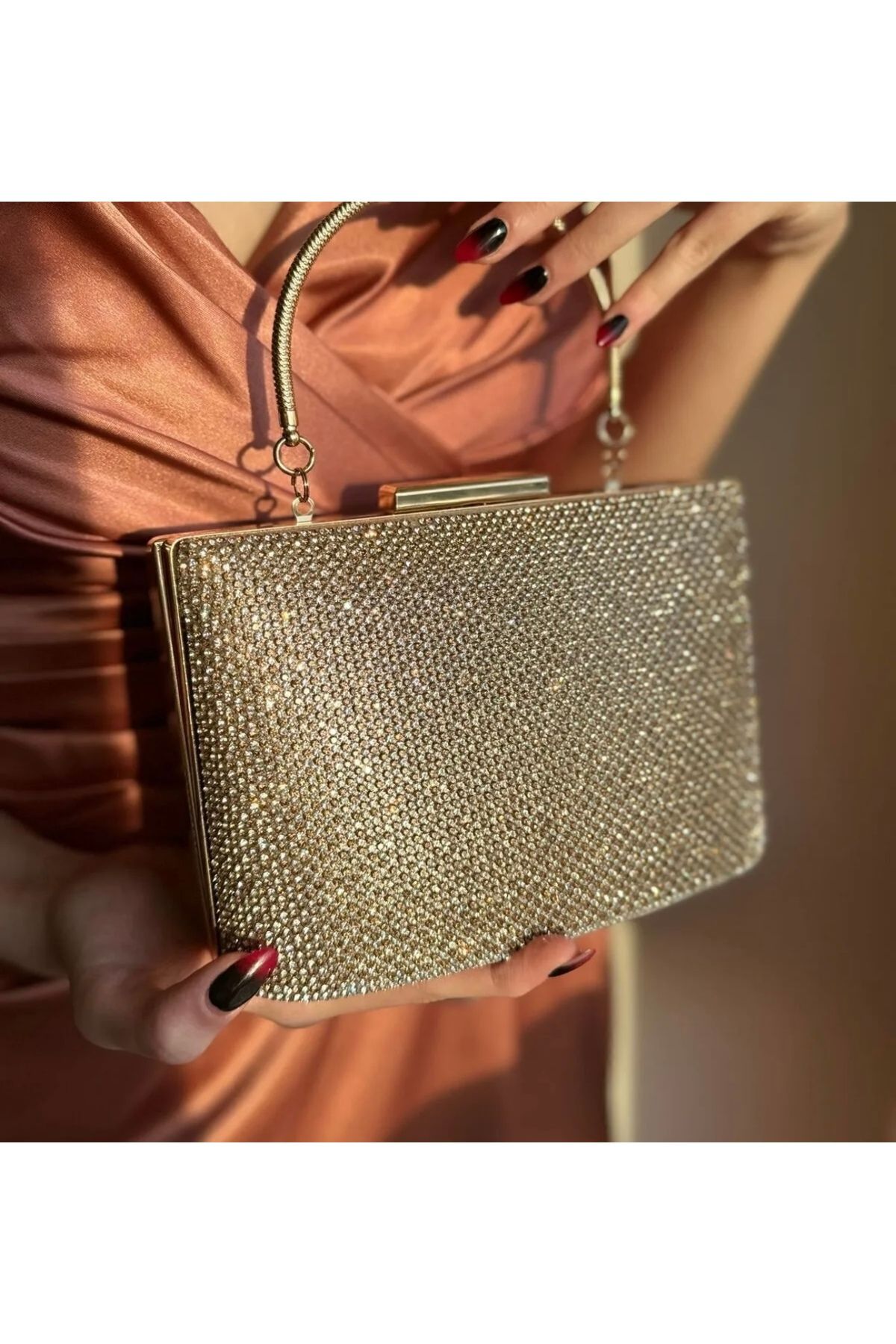 DeeD Boutique GOLD ABİYE ÇANTA