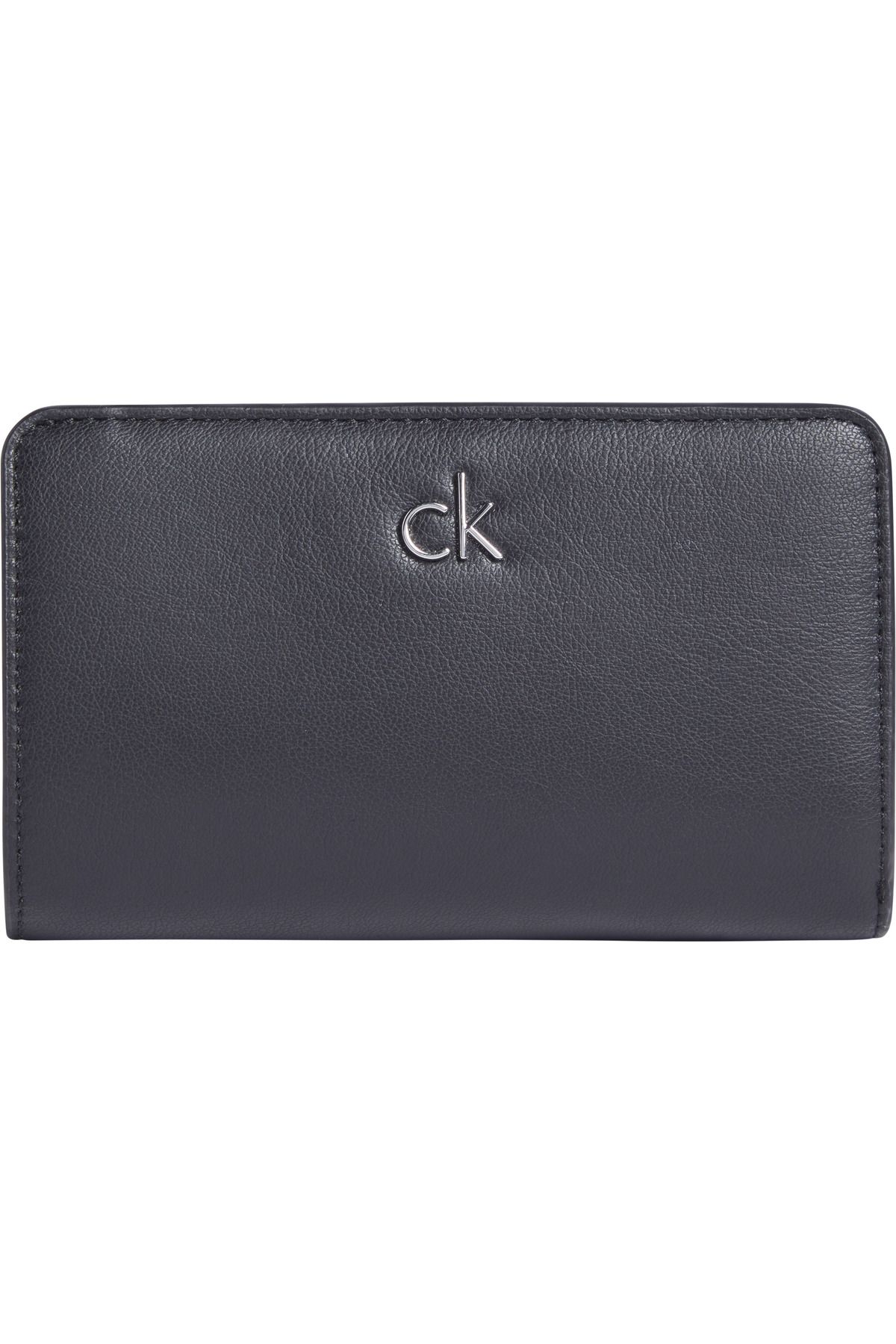 Calvin Klein Ck Re-Lock Medium Bifold Siyah Kadın Cüzdan