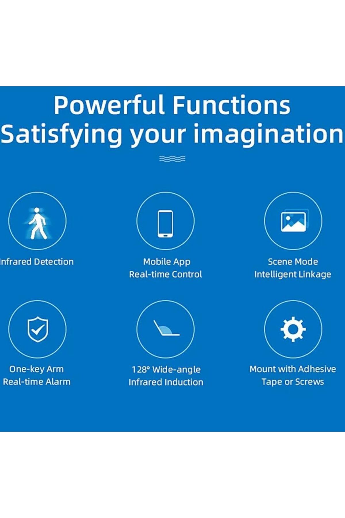 UanTii-Tuya WIFI PIR Motion Sensor Movement Detector Alarm Smart Life APP Wireless Home Automation S 3