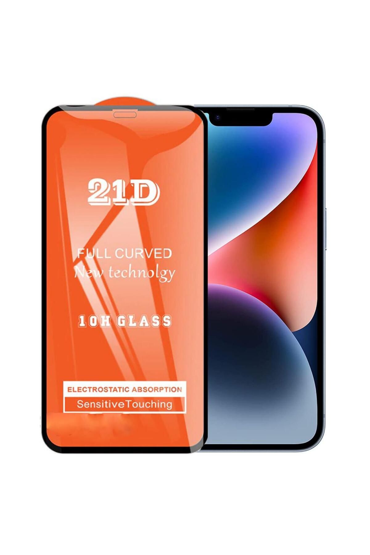 bzontech Apple iPhone 14 Plus Ekran Koruyucu 21D Kırılmaz Cam