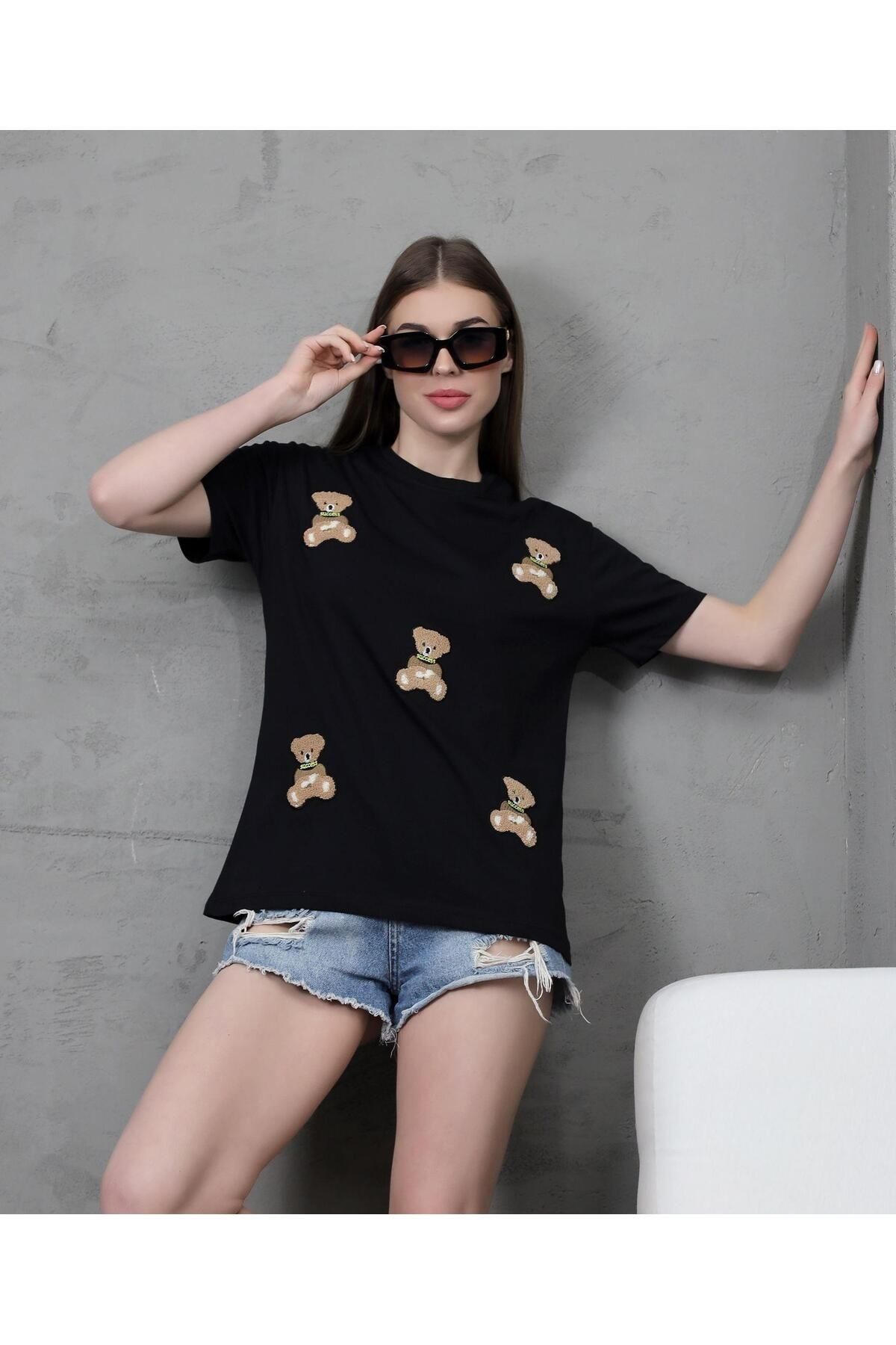 Enter Ayıcık Nakışlı Regular T-Shirt