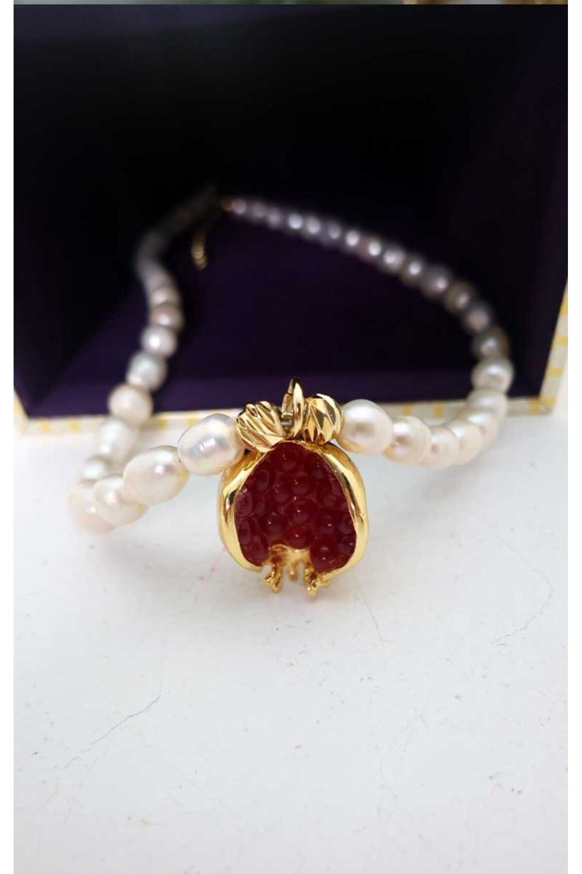 BYP Atelier Narlı İnci Kolye Gold
