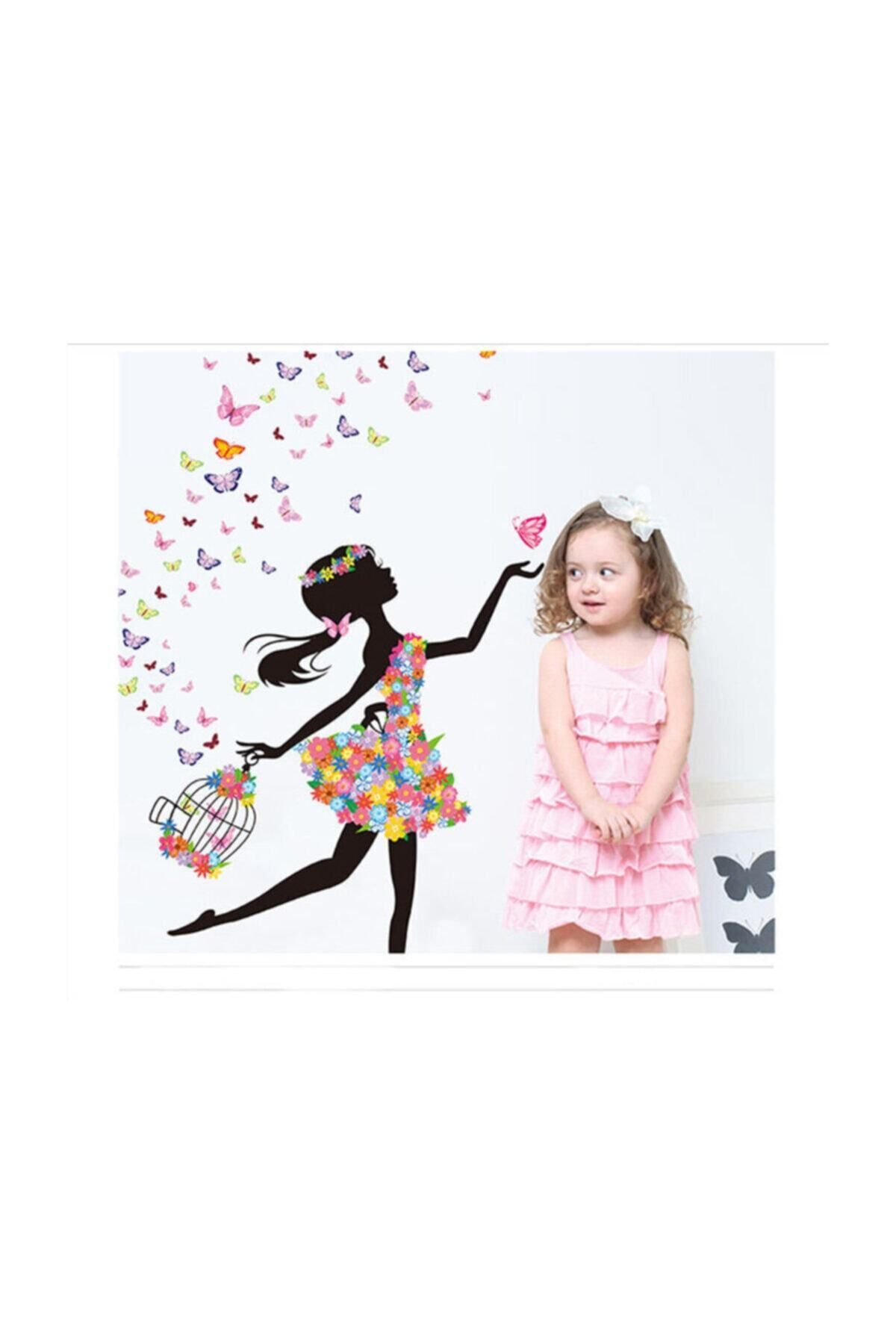 Elioure Sihirli 3D kelebekler duvar sticker, çocuk odası dekorasyonu, 175x130 cm