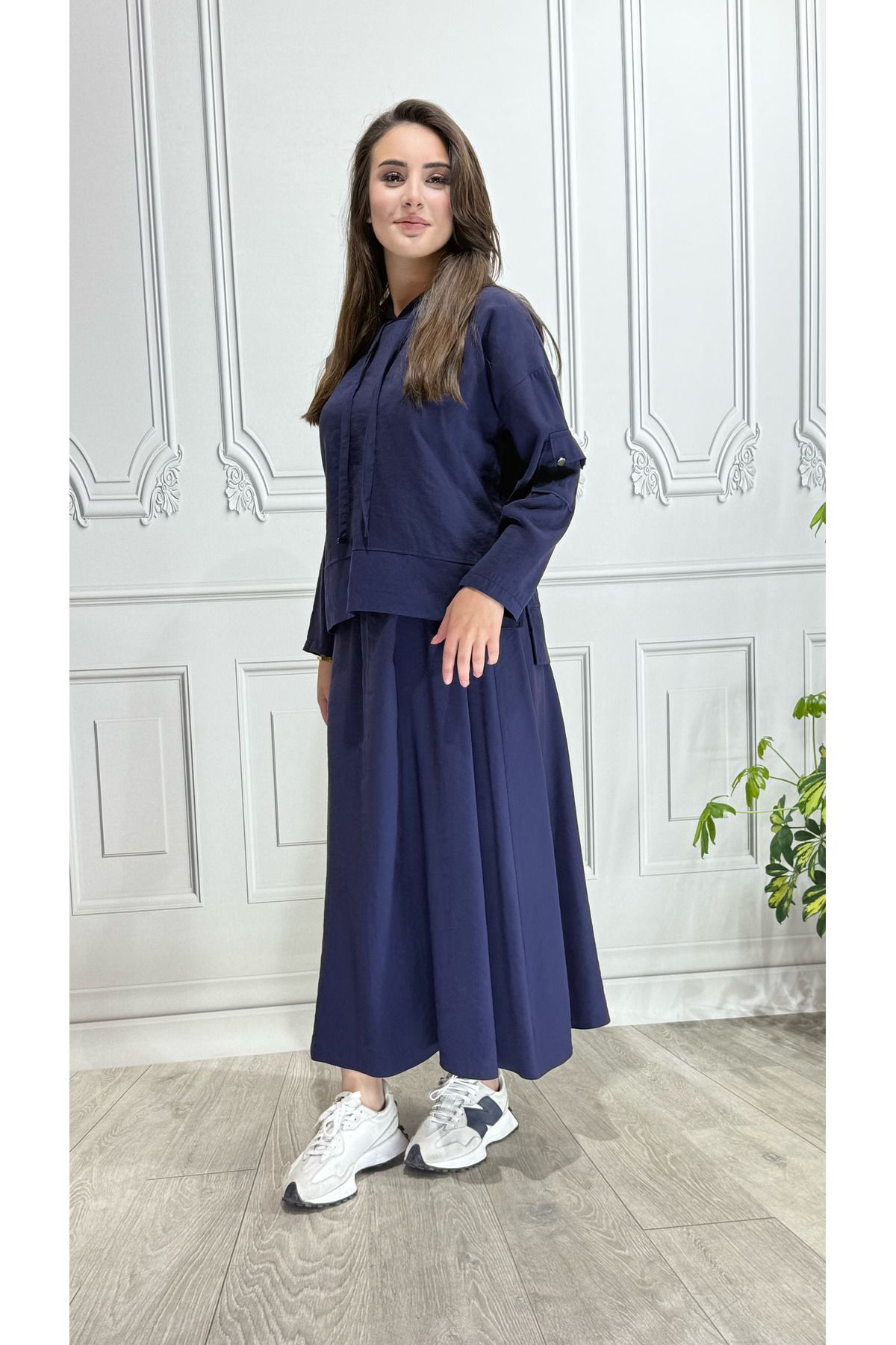 WİSHTEX WİSH - MODAL ETEKLİ KAPŞONLU TAKIM