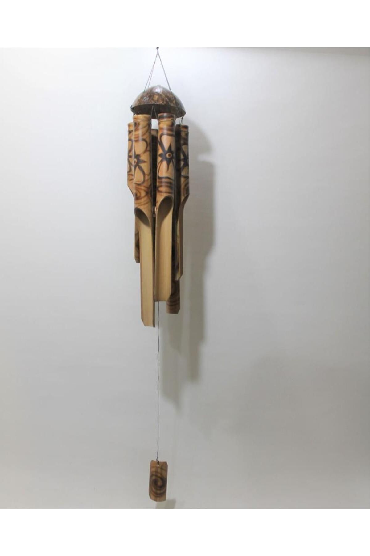 Elioure Bambu Rüzgar Çanı 50 cm, doğal ve şık dekoratif sesli süsleme.